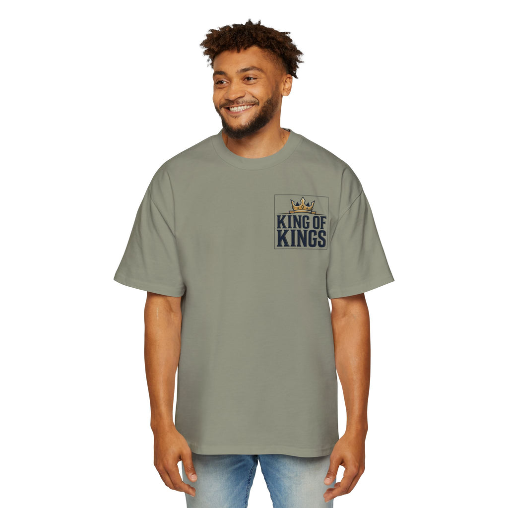 King of Kings Tee — Men's Oversized Graphic T-Shirt with Crown Design