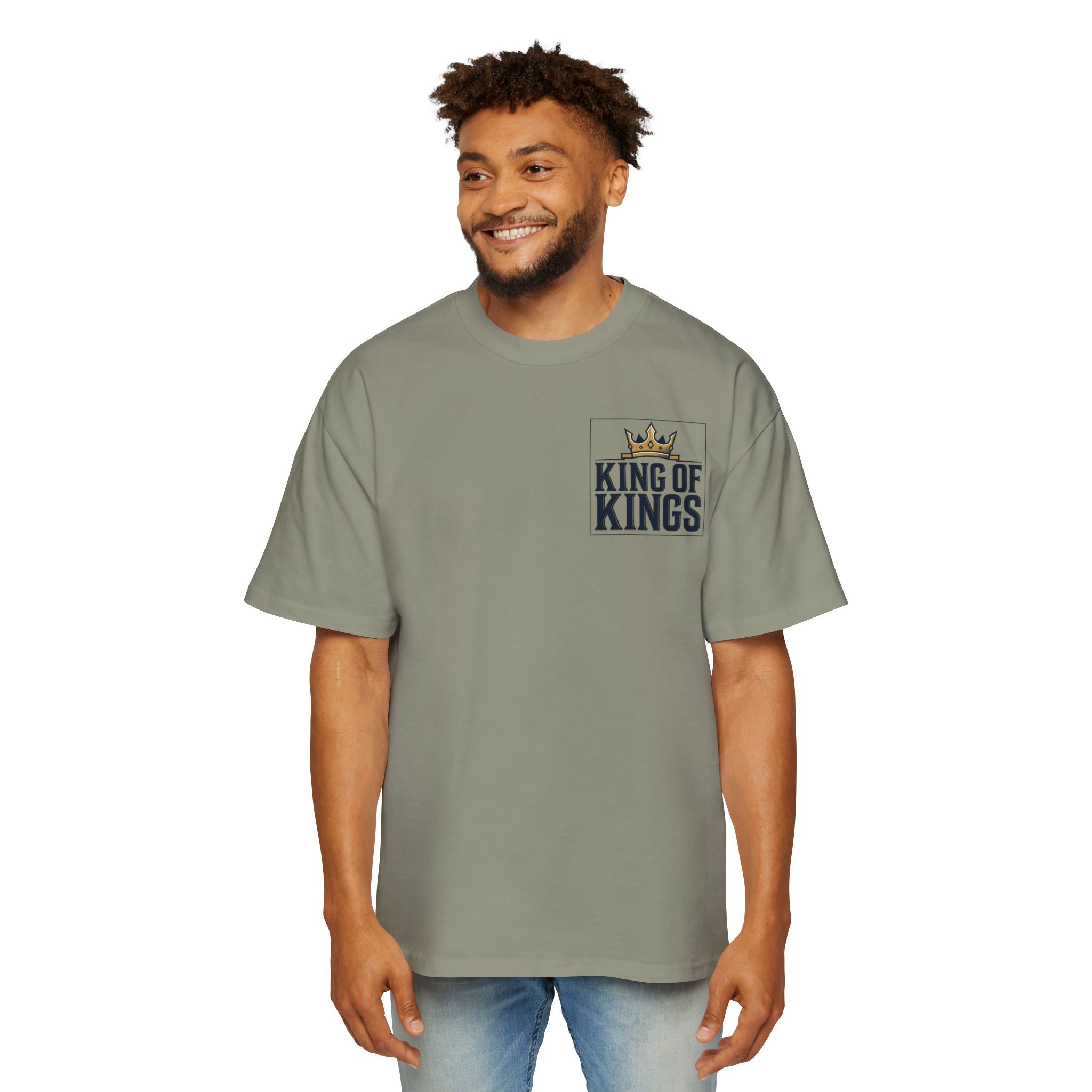 King of Kings Tee — Men's Oversized Graphic T-Shirt with Crown Design