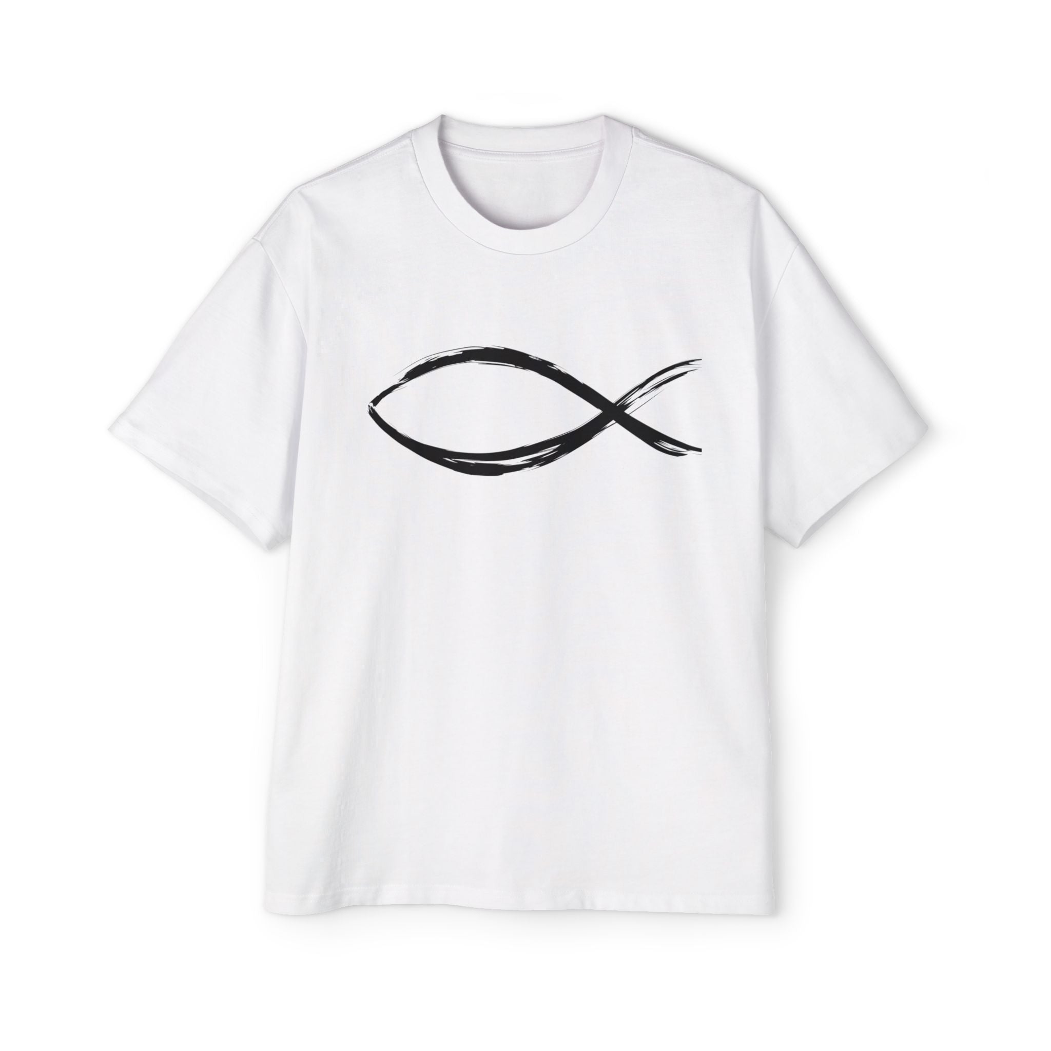 Fish Christian Symbol| Grunge Christian Tee