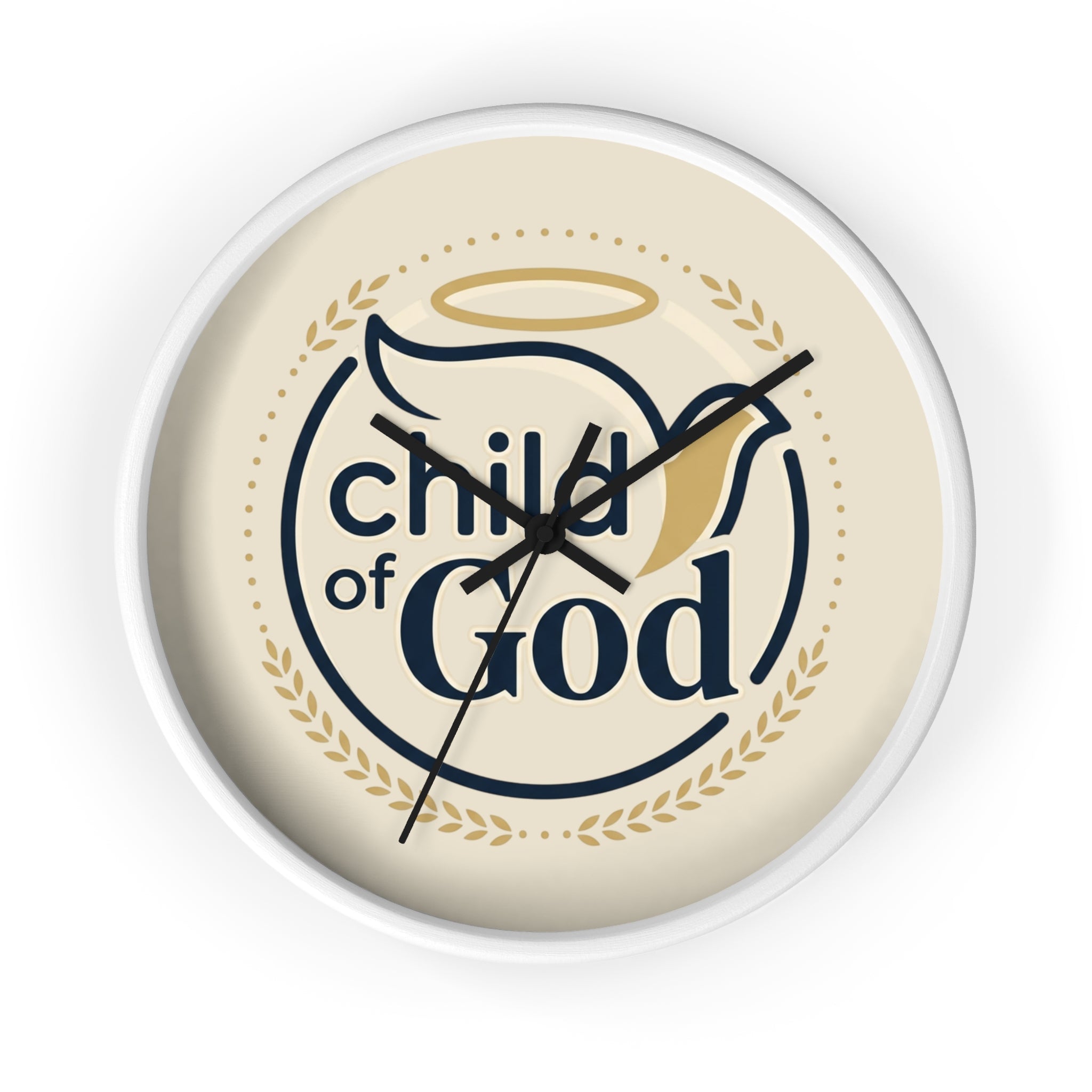 Child of God Wall Clock | Christian Decor, Dove and Halo Design