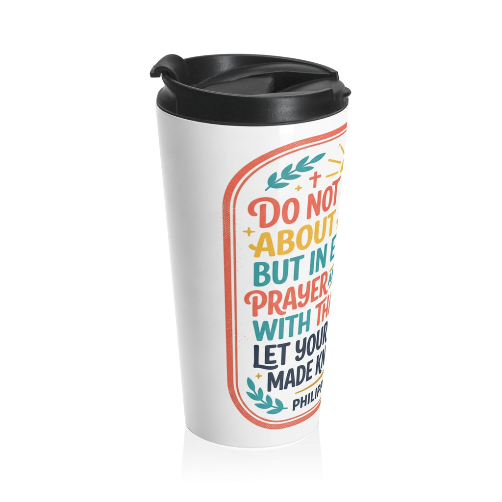 Travel Mug Thanks Giving| Christian Faith Stainless Steel