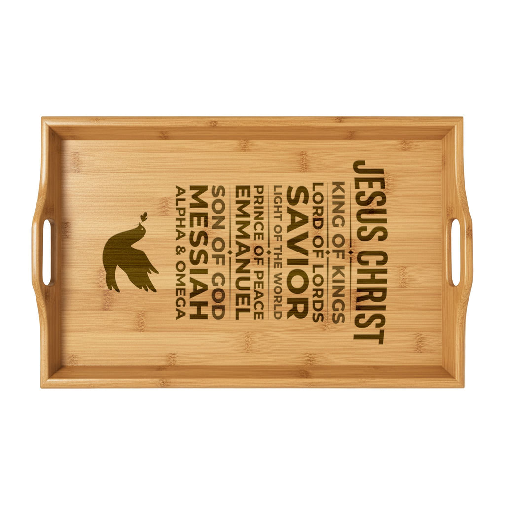 King of Kings - Serving Tray | Bamboo Religious Tray