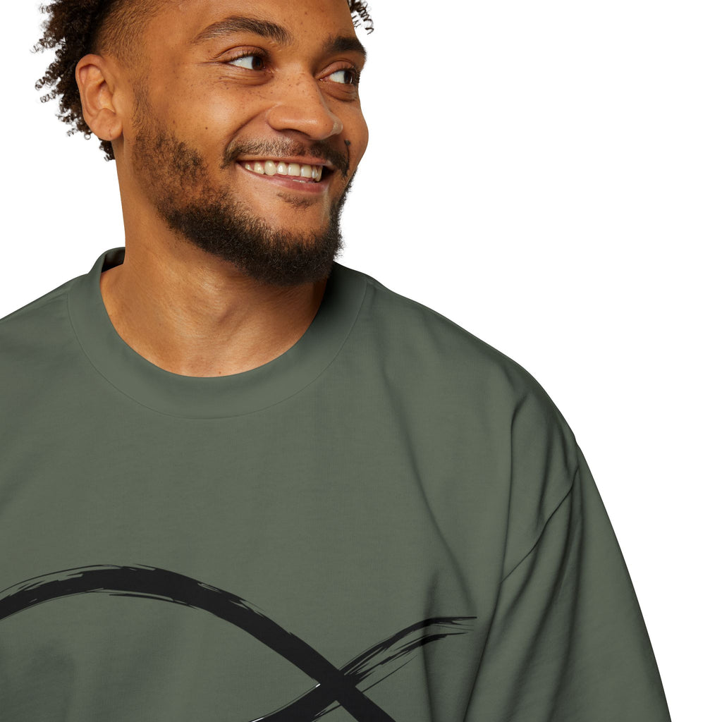 Fish Christian Symbol| Grunge Christian Tee