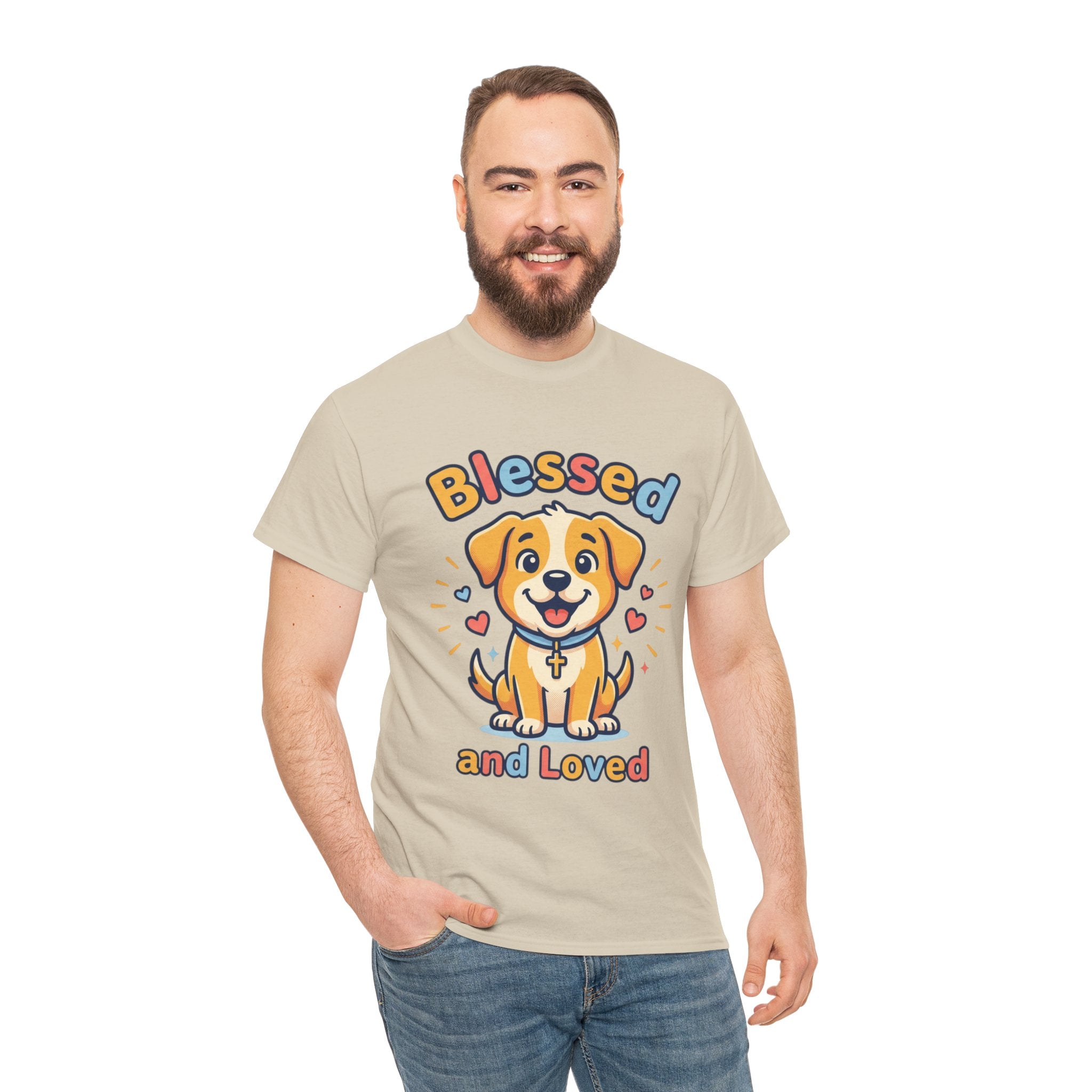 Blessed and Loved Puppy T-Shirt — Cute Dog Graphic Tee for Pet Lovers