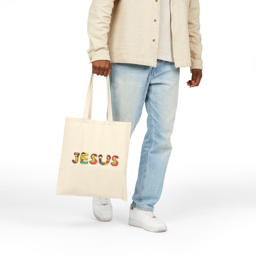 Jesus Tote | Christian encouragement, pastel retro groovy