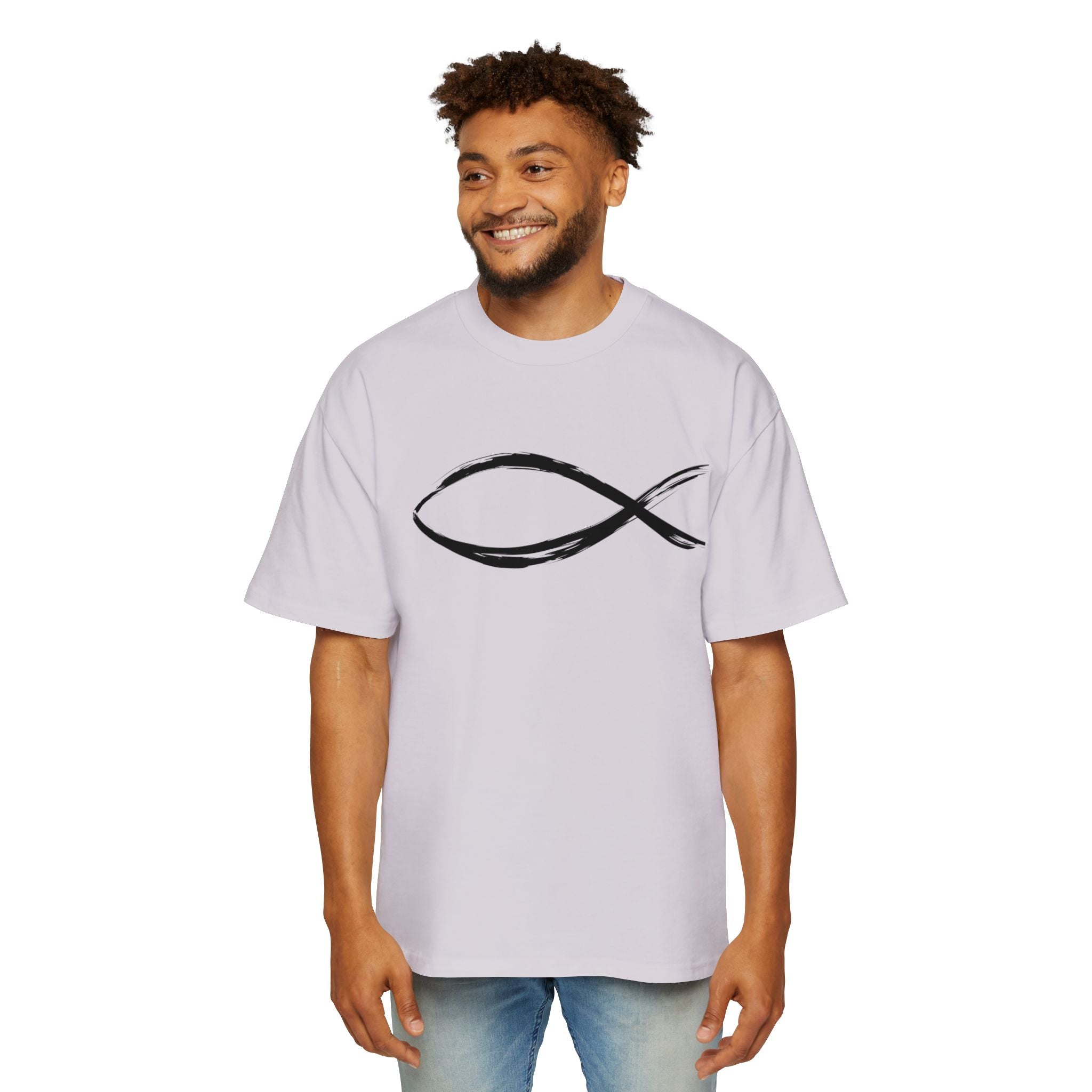 Fish Christian Symbol| Grunge Christian Tee