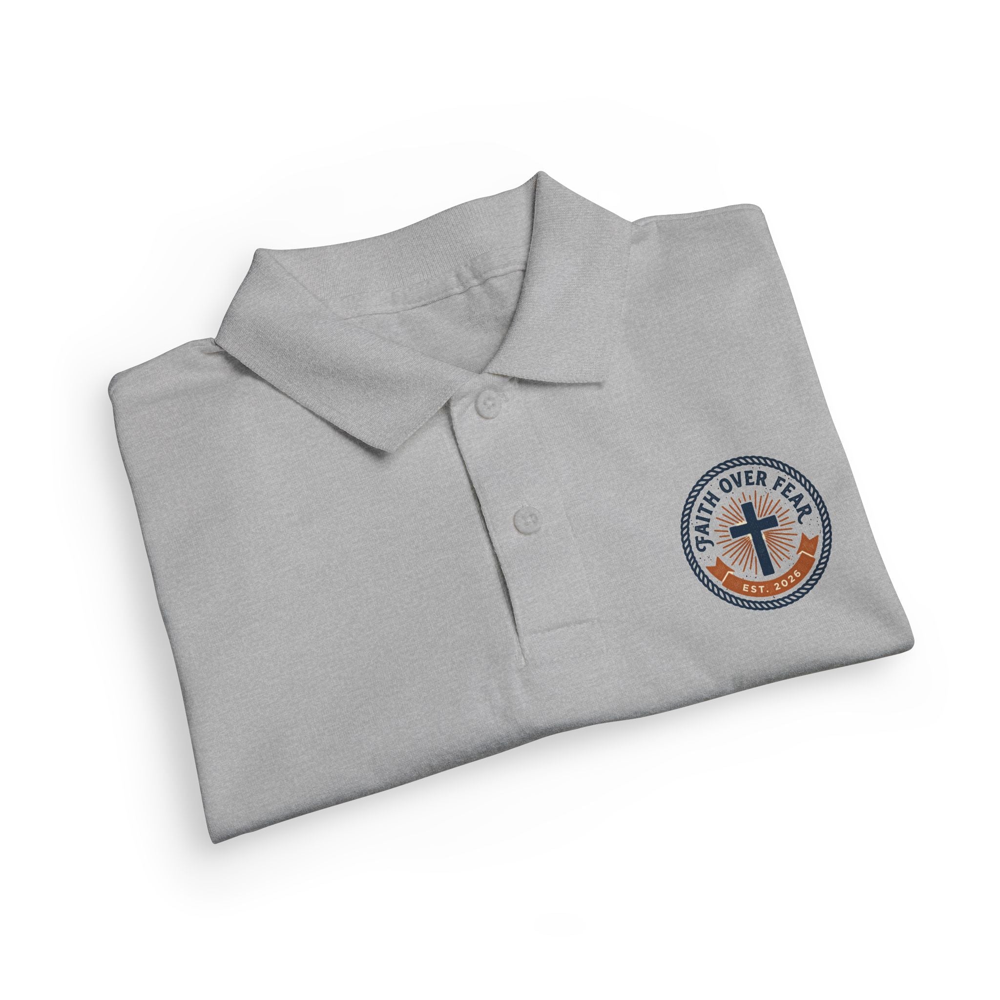 Faith over Fear design Youth Polo