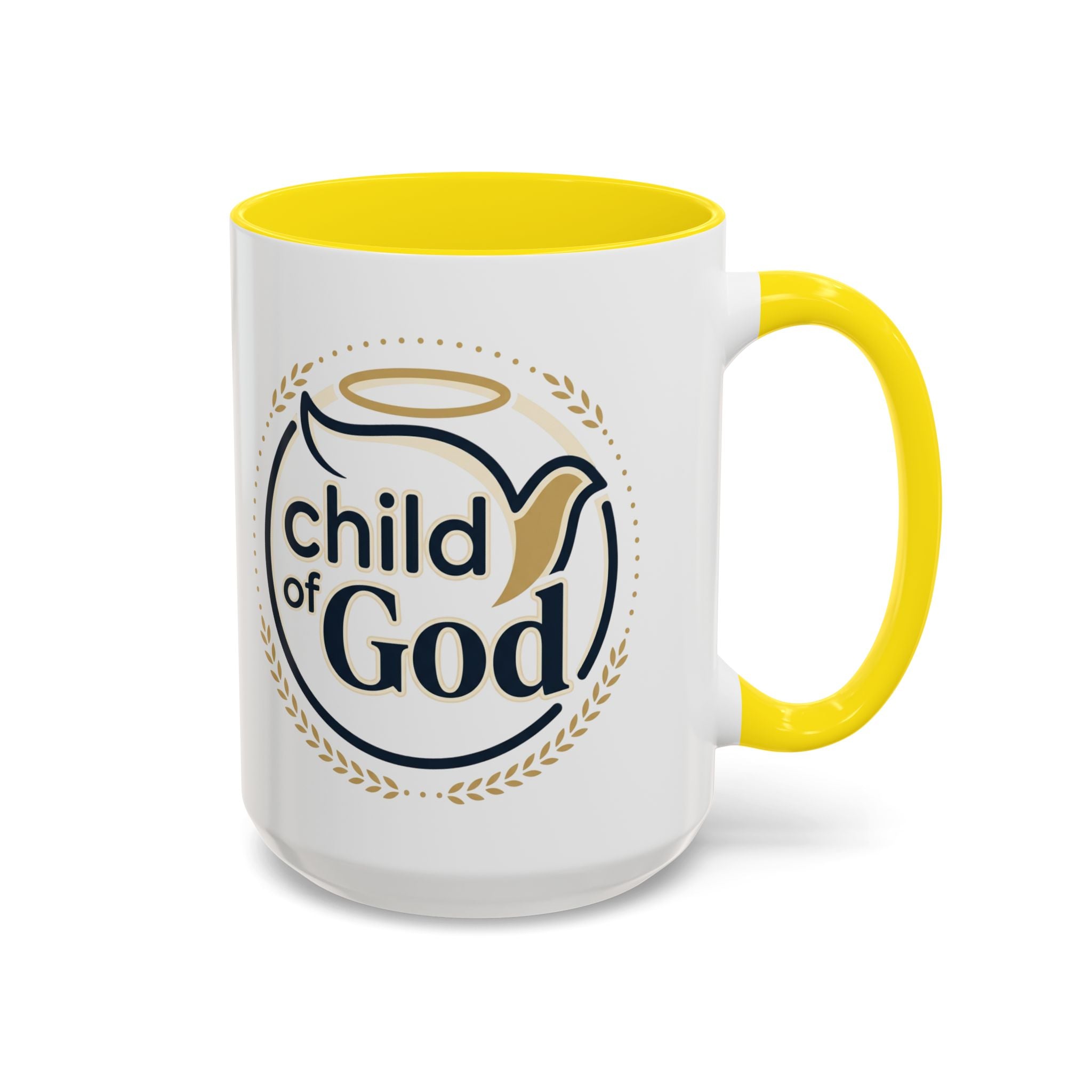 Child of God Accent Coffee Mug — 11/15 oz Christian Faith Ceramic Mug