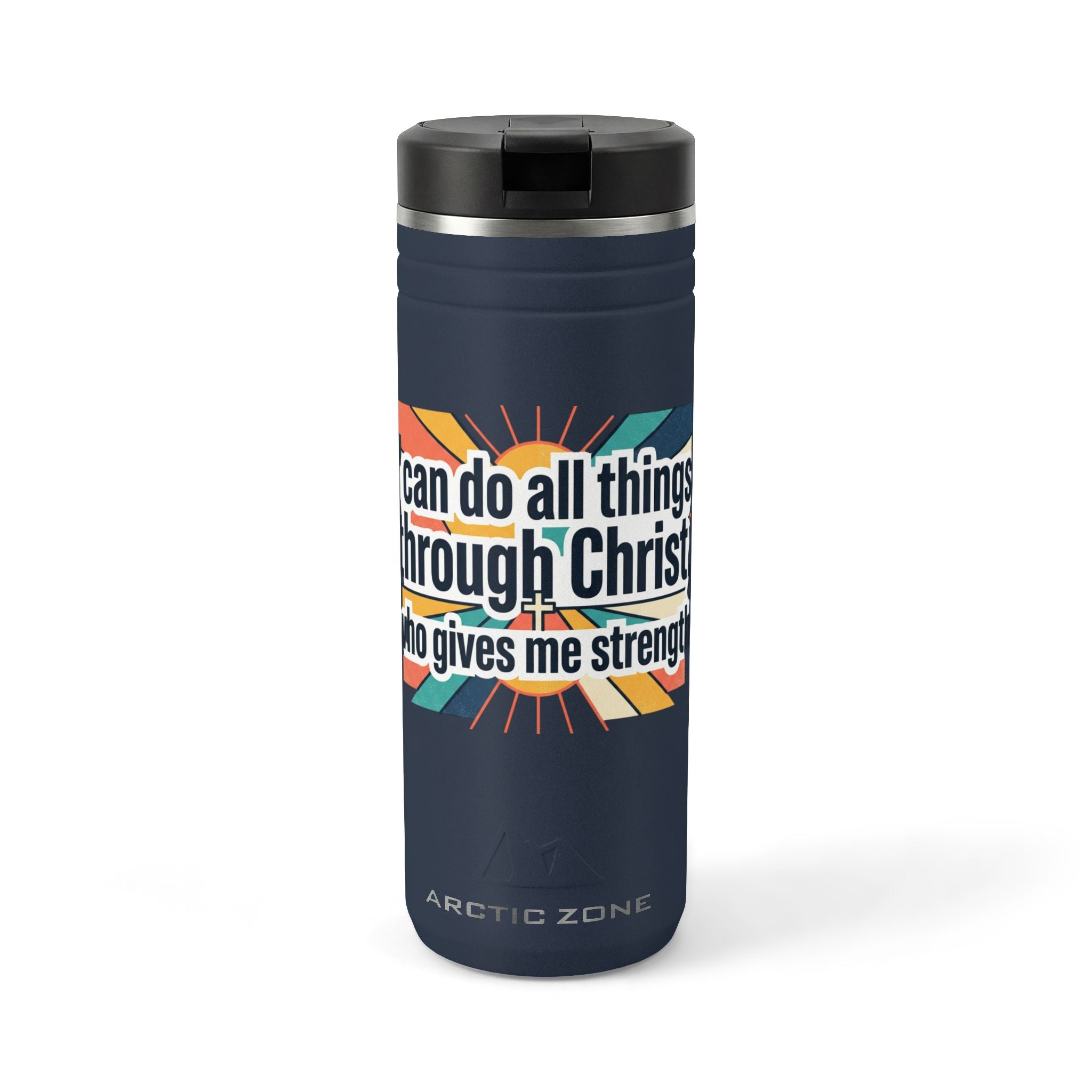 i can do all things emblem tumbler | Stainless steel straw tumbler 24oz