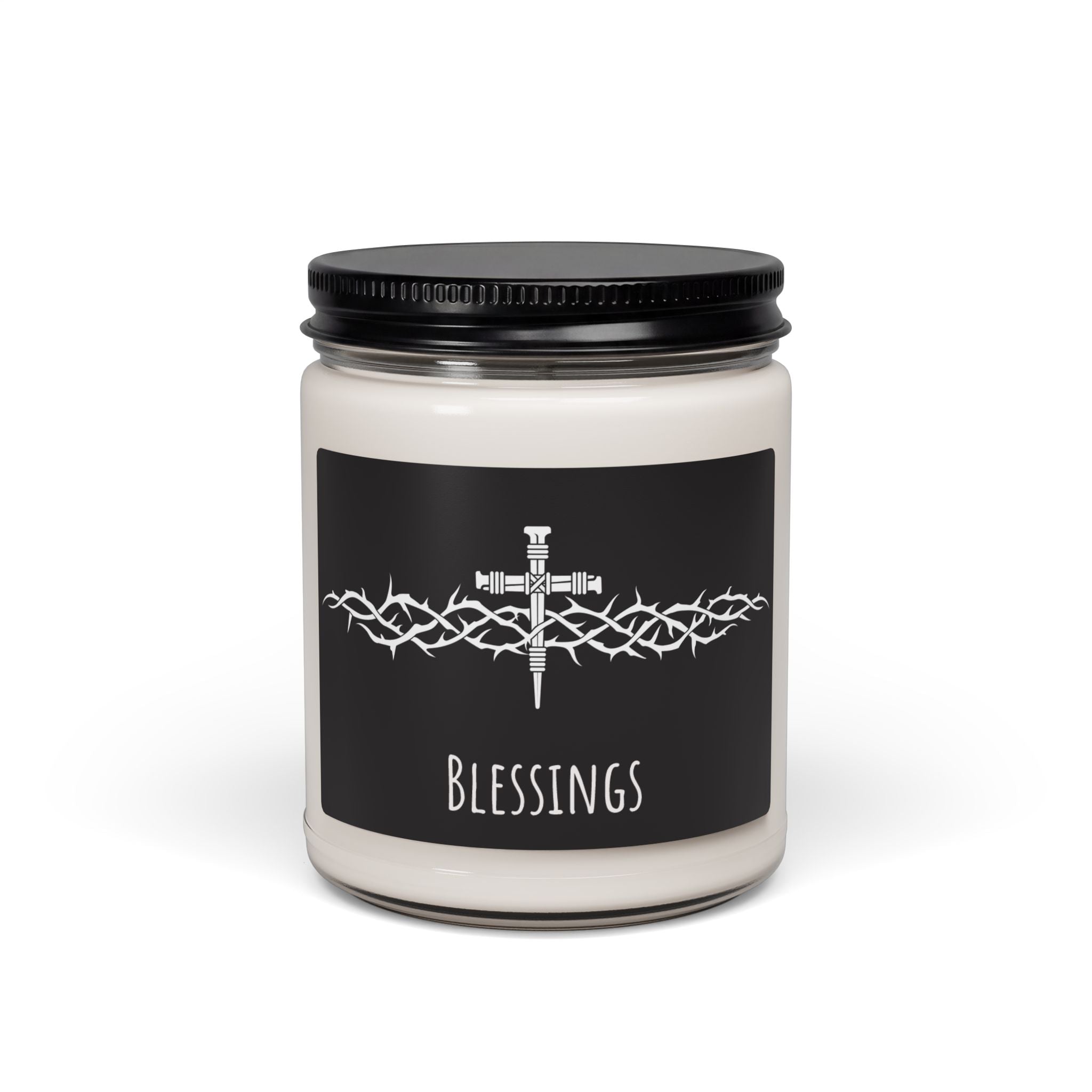 Christian Inspired Scripture Candle 9oz Soy Candle | Faith Prayer Home Decor Blessings