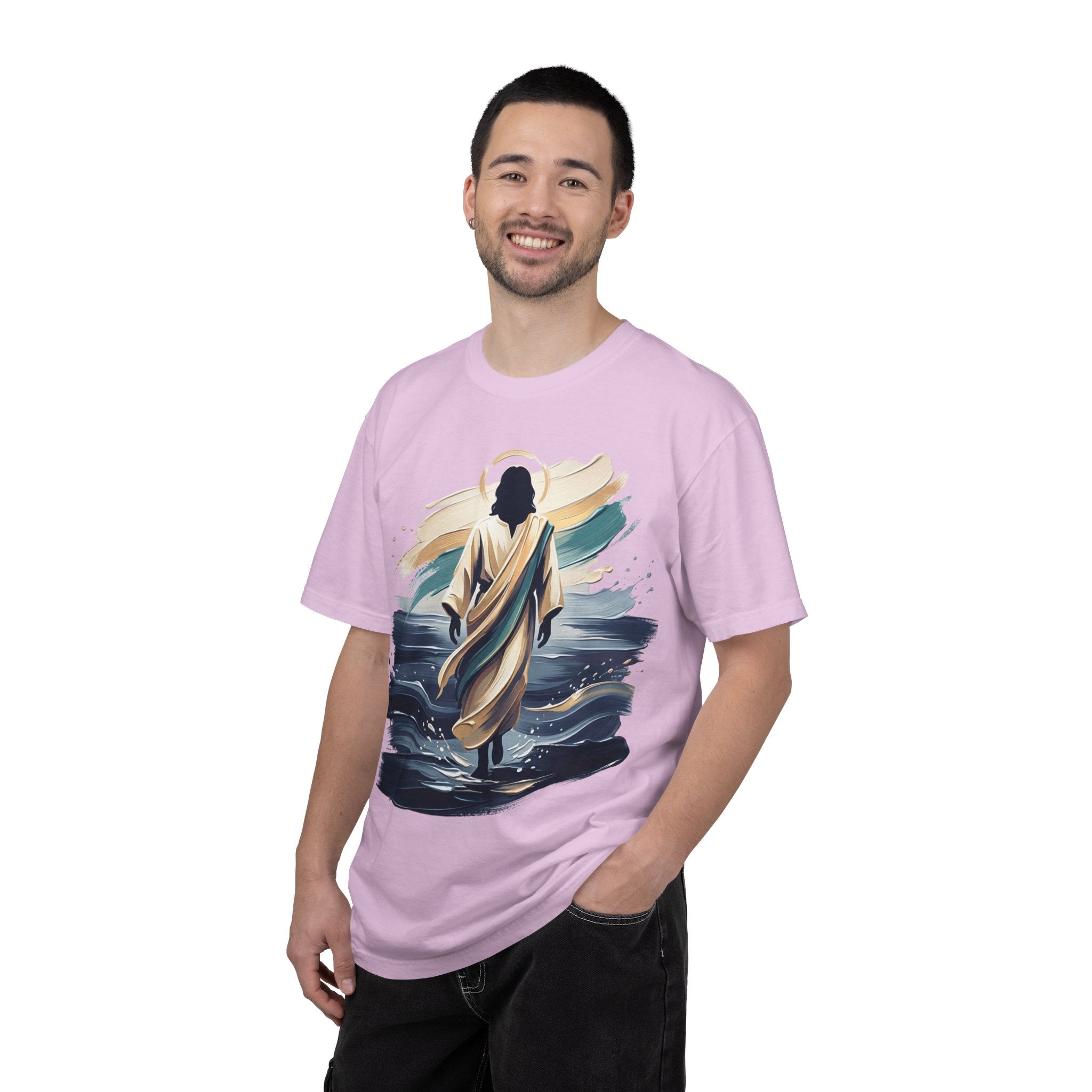 Jesus Walking on Water T-Shirt — Inspirational Christian Faith Tee
