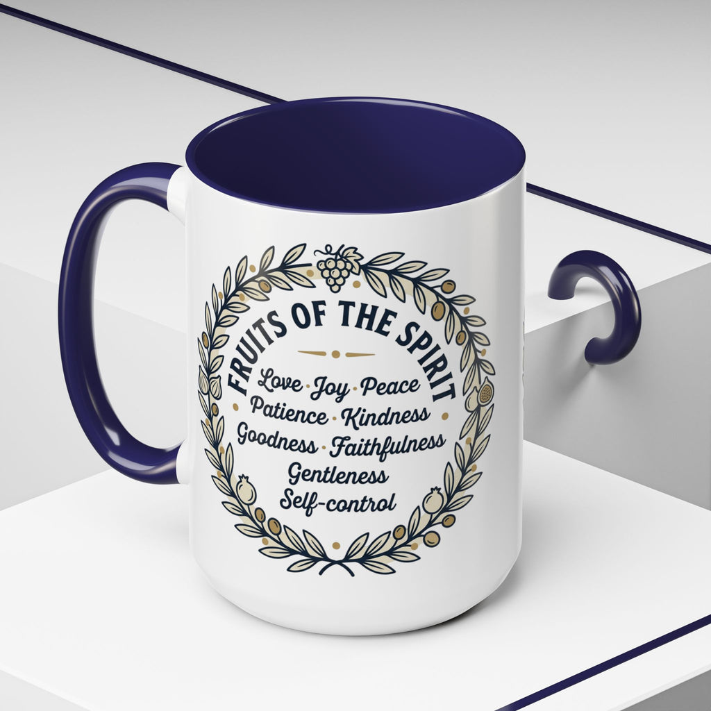Fruits of the spirit Script Mug | Accent Coffee Mug
