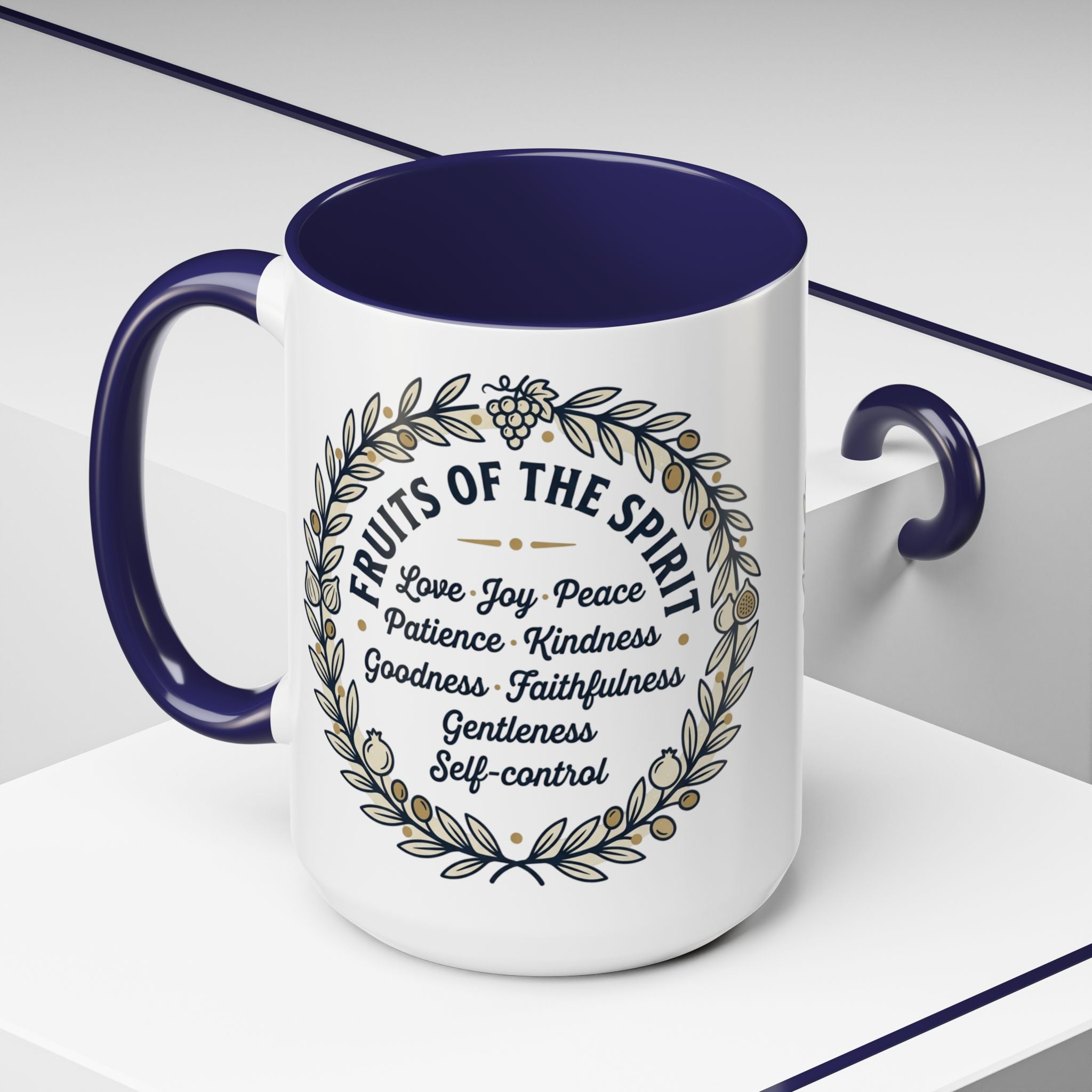 Fruits of the spirit Script Mug | Accent Coffee Mug
