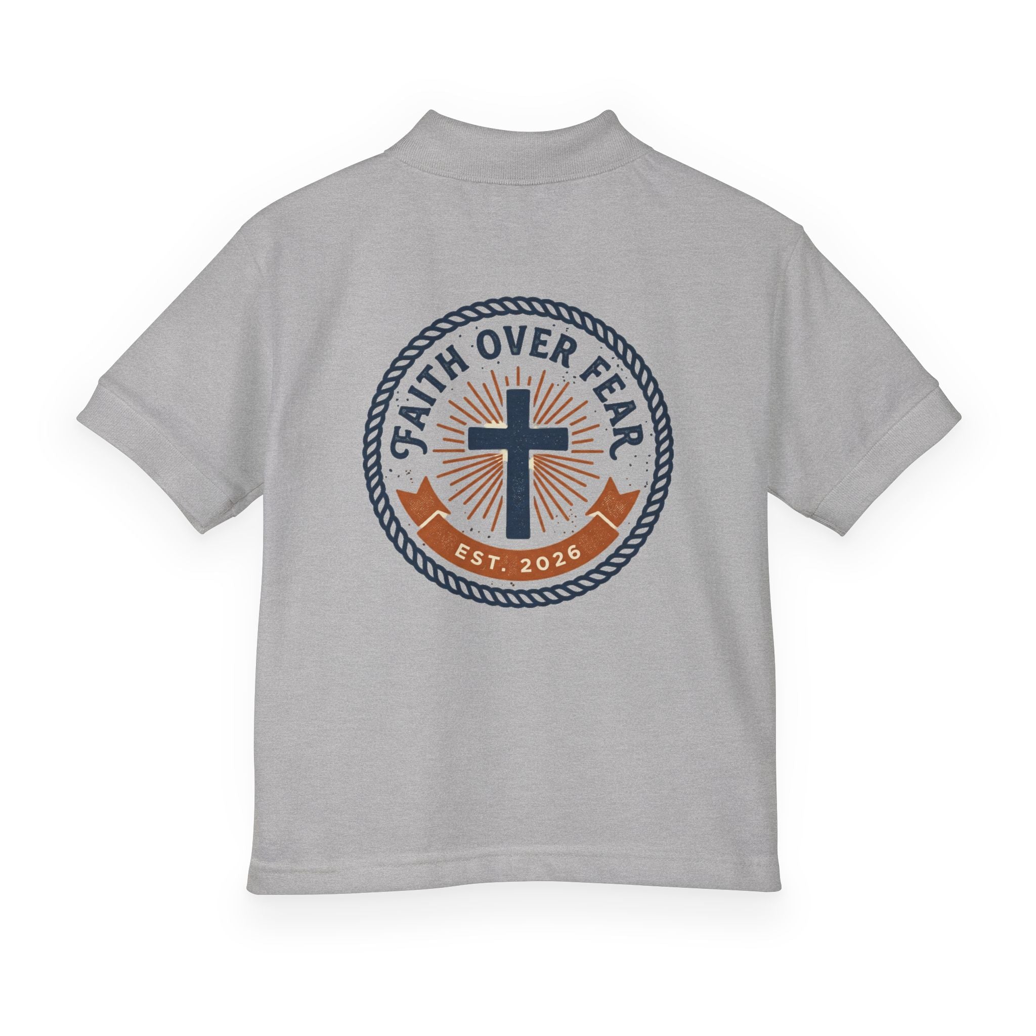 Faith over Fear design Youth Polo