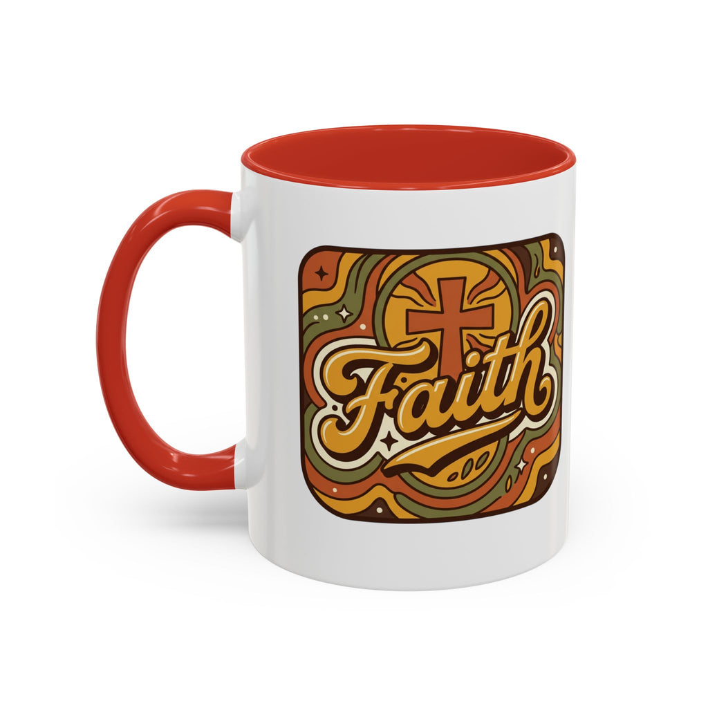 Faith Retro Script Mug | Accent Coffee Mug