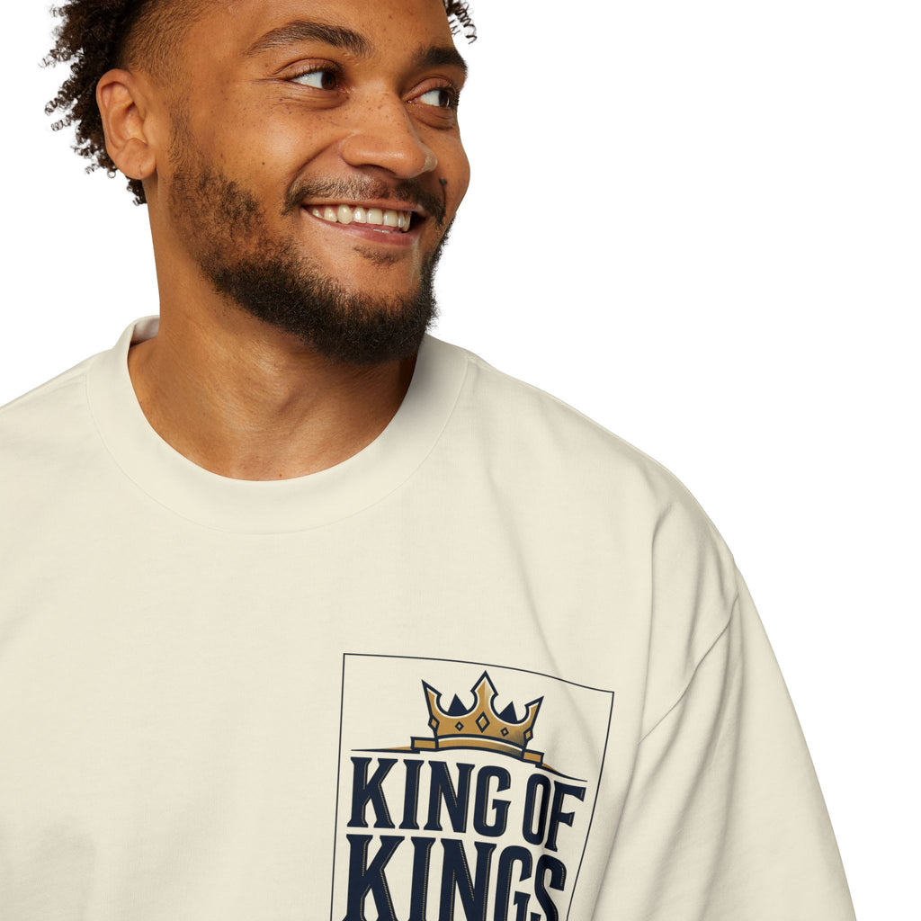 King of Kings Tee — Men's Oversized Graphic T-Shirt with Crown Design