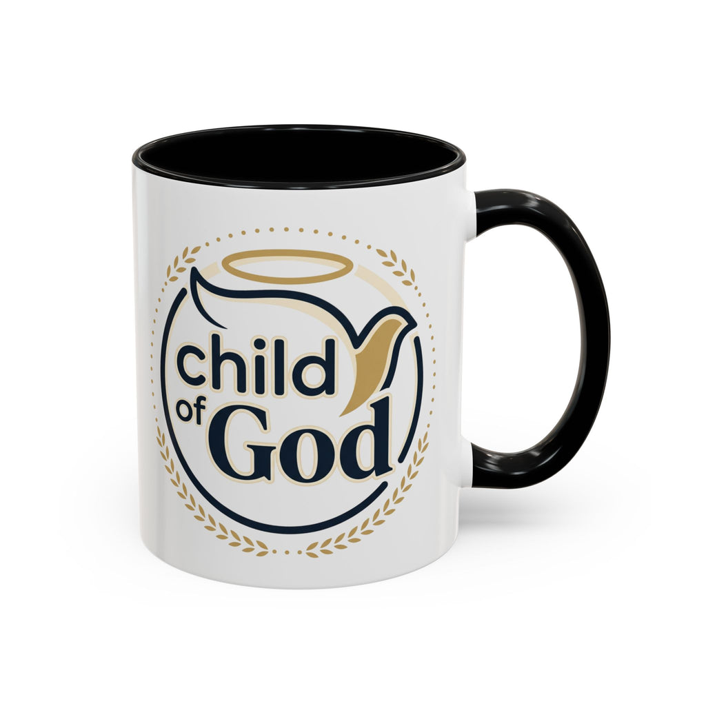 Child of God Accent Coffee Mug — 11/15 oz Christian Faith Ceramic Mug
