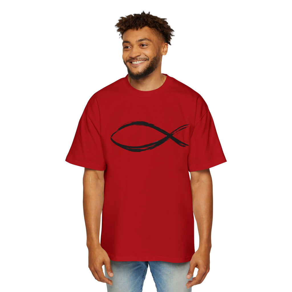Fish Christian Symbol| Grunge Christian Tee