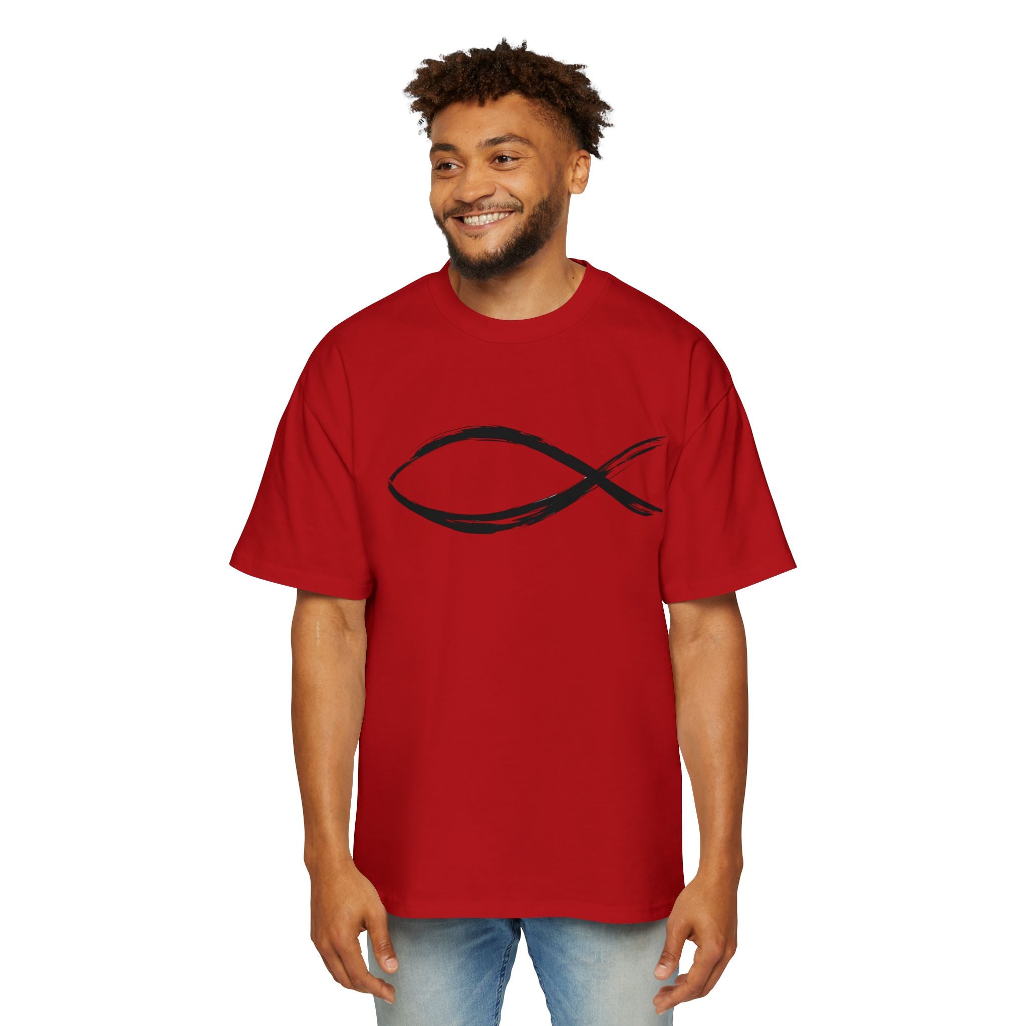 Fish Christian Symbol| Grunge Christian Tee