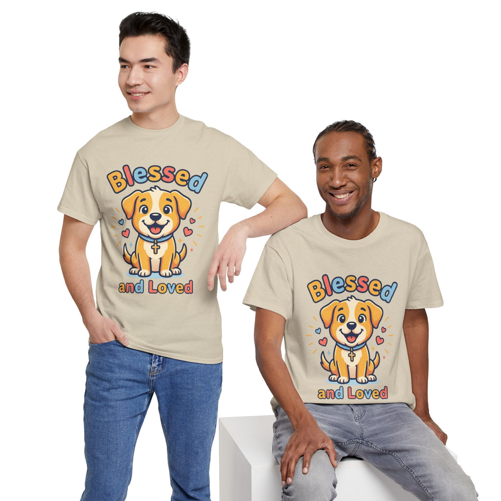 Blessed and Loved Puppy T-Shirt — Cute Dog Graphic Tee for Pet Lovers
