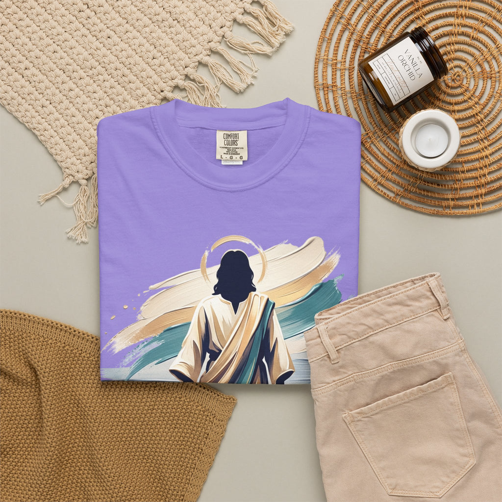 Jesus Walking on Water T-Shirt — Inspirational Christian Faith Tee