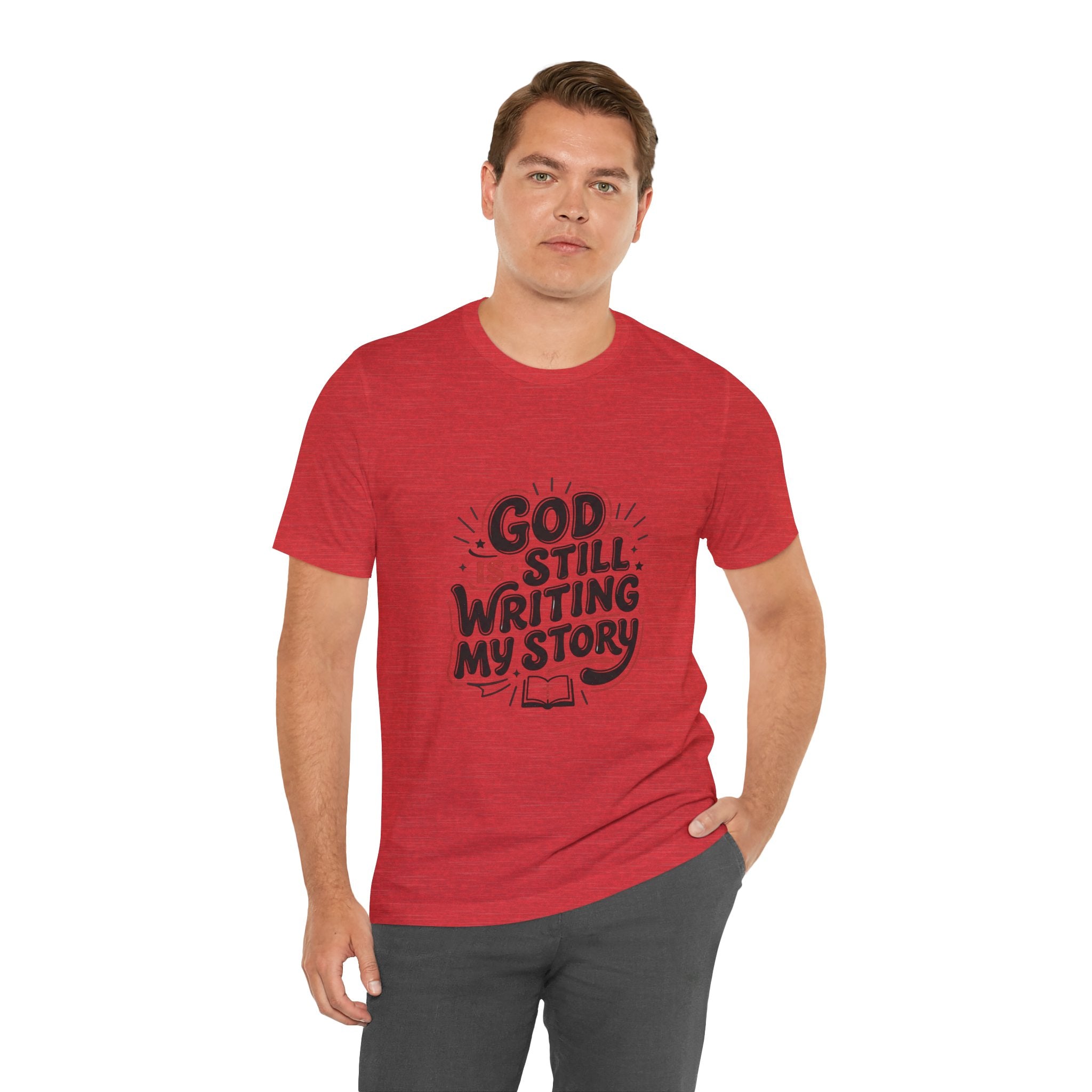 God Is Still Writing My Story T-Shirt | Christian encouragement, pastel groovy scripture