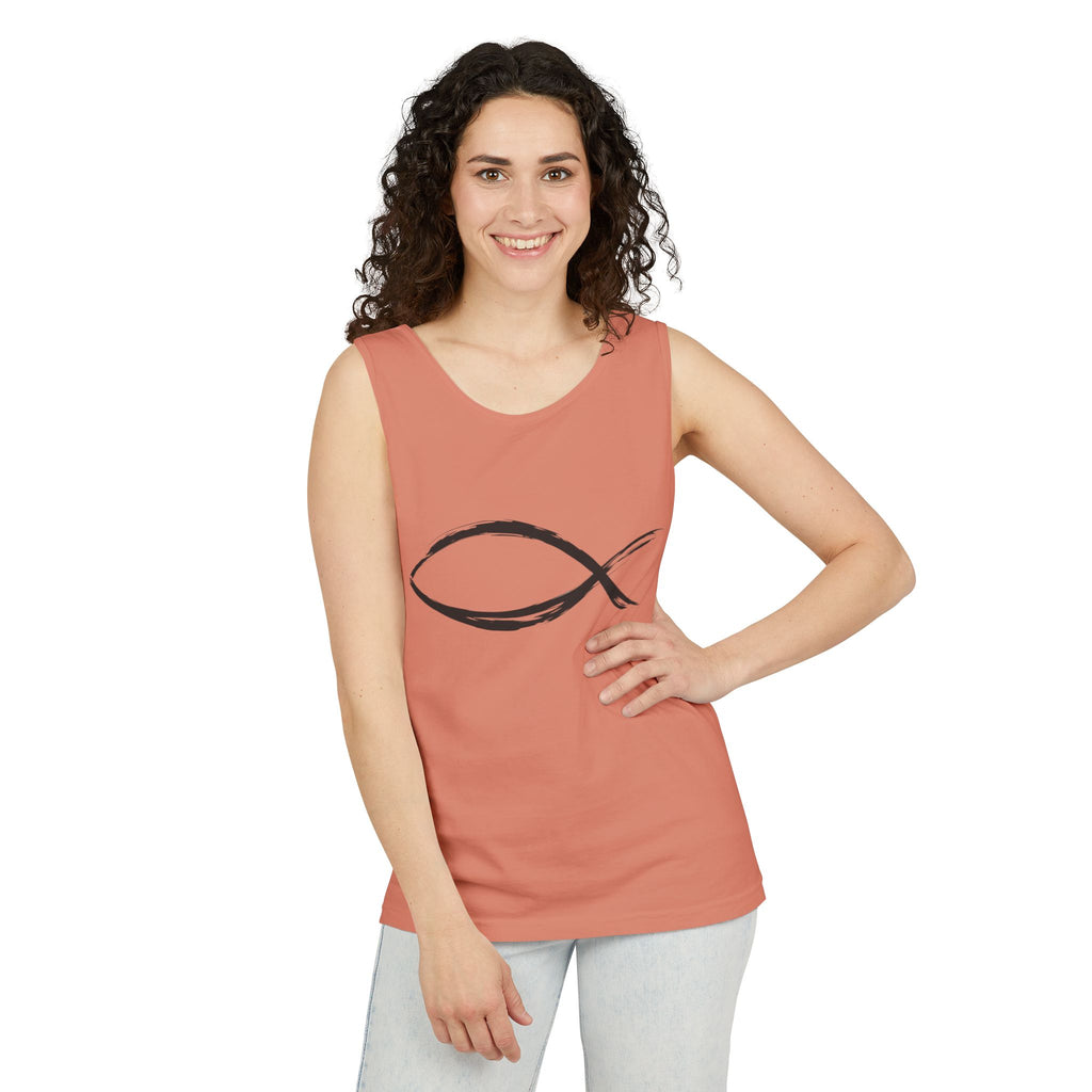 Fish Symbal tank top | Christian faith apparel