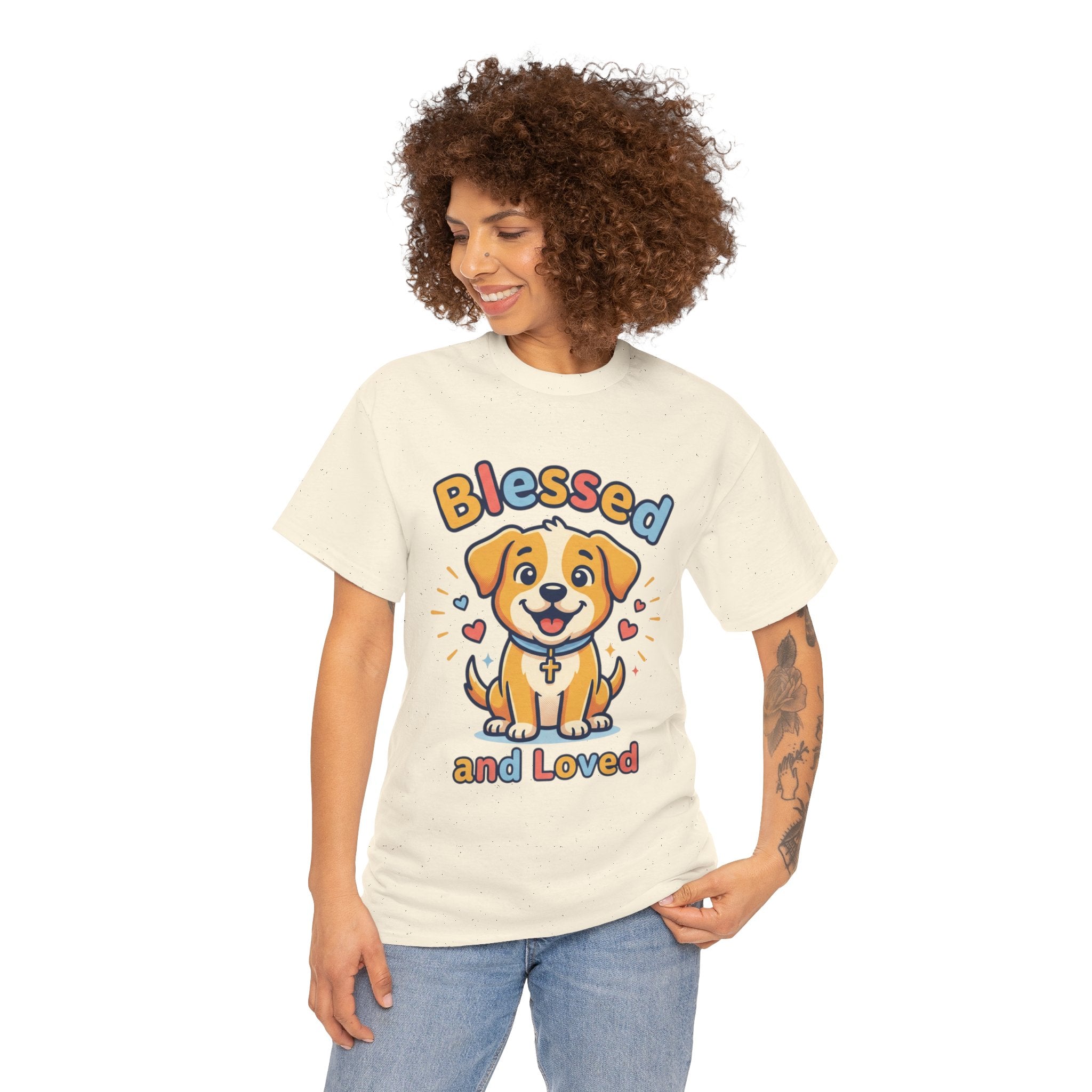 Blessed and Loved Puppy T-Shirt — Cute Dog Graphic Tee for Pet Lovers