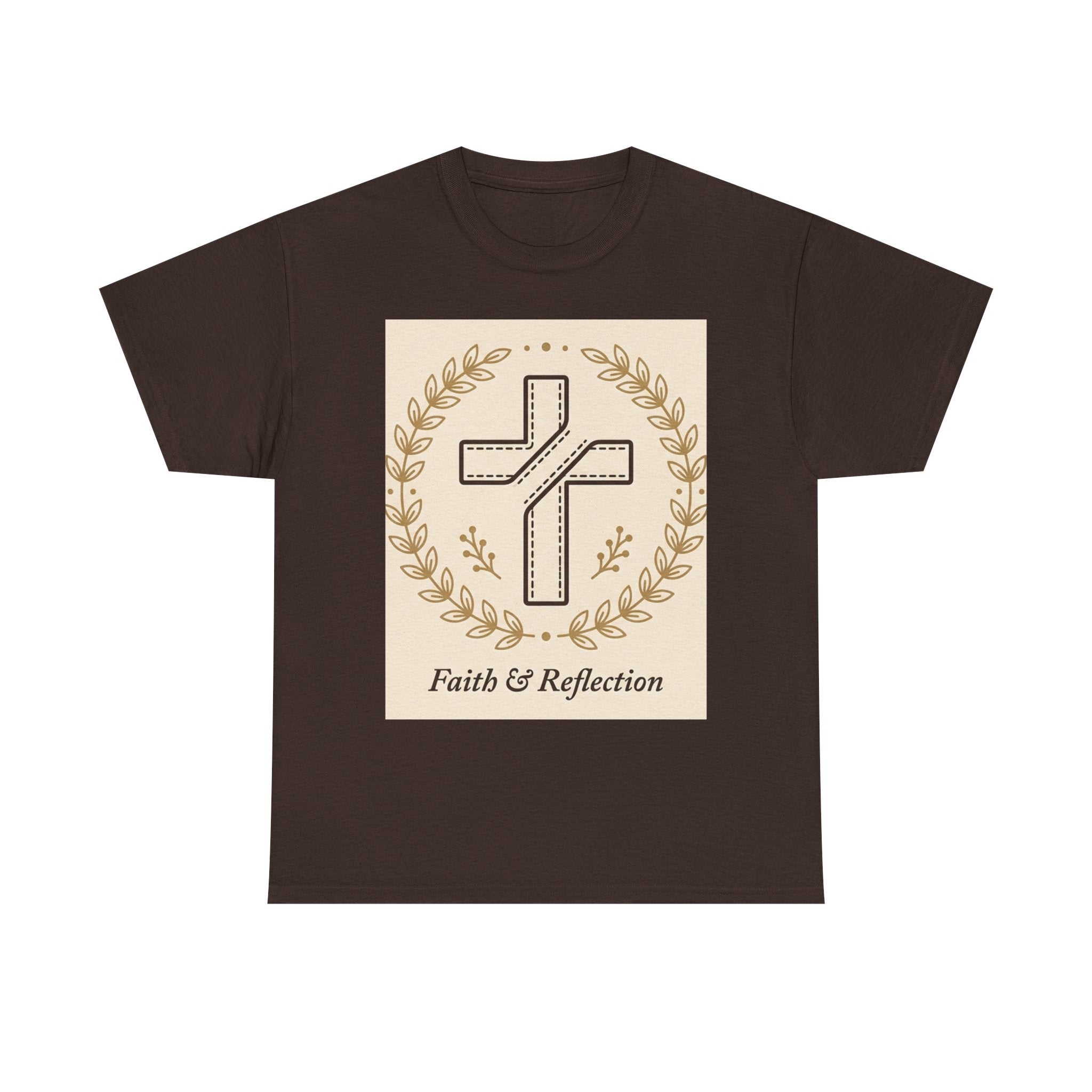 Faith & Reflection Cross T-Shirt | Christian Scripture Tee