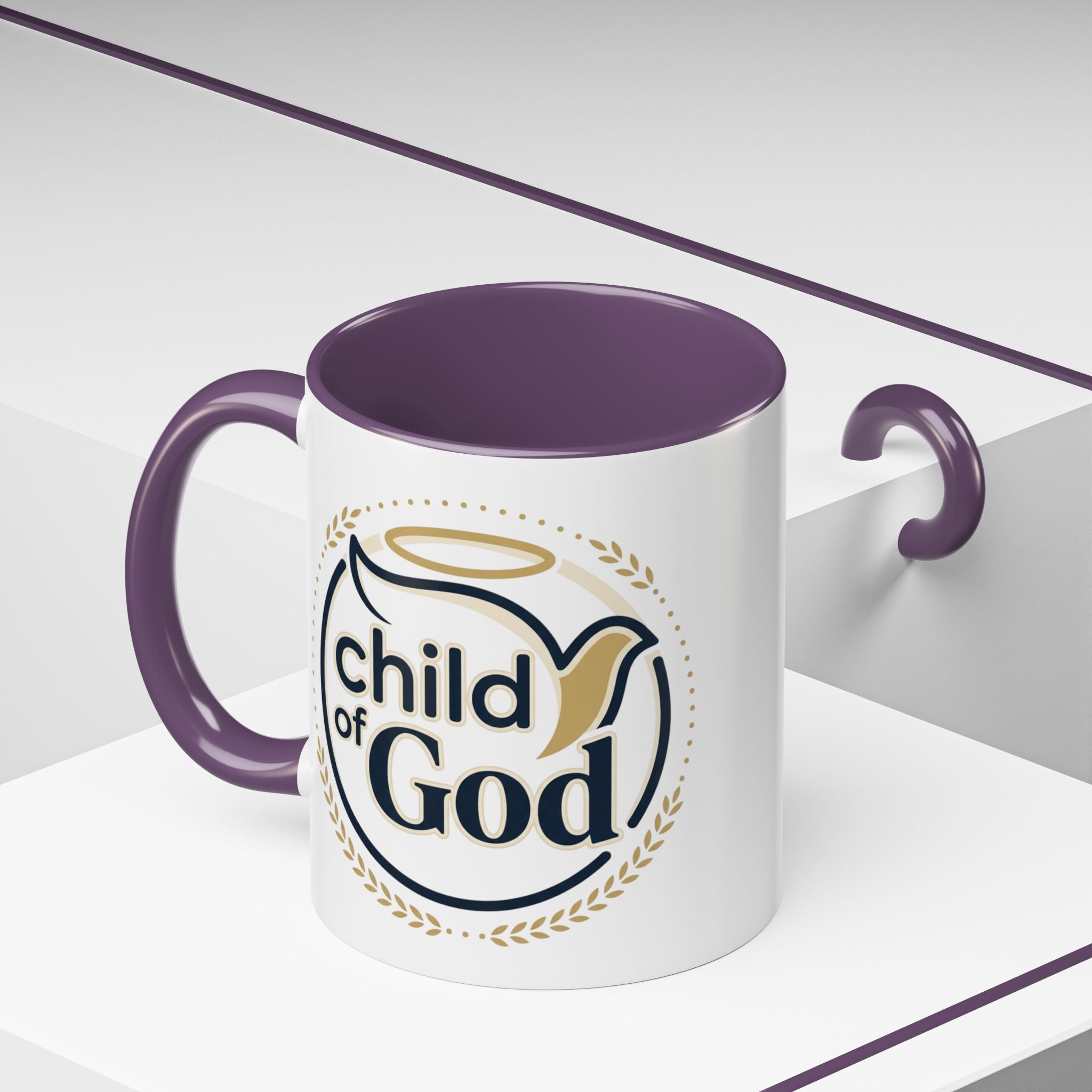 Child of God Accent Coffee Mug — 11/15 oz Christian Faith Ceramic Mug