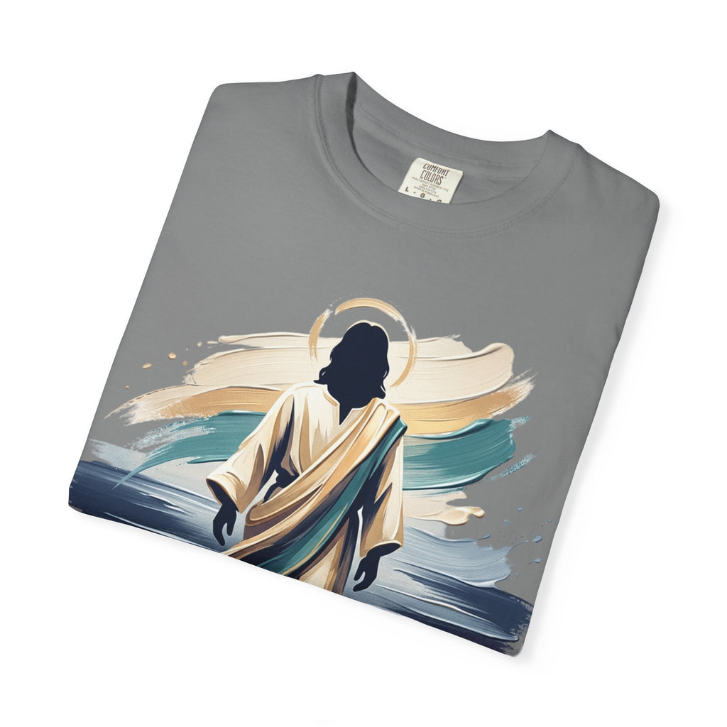 Jesus Walking on Water T-Shirt — Inspirational Christian Faith Tee