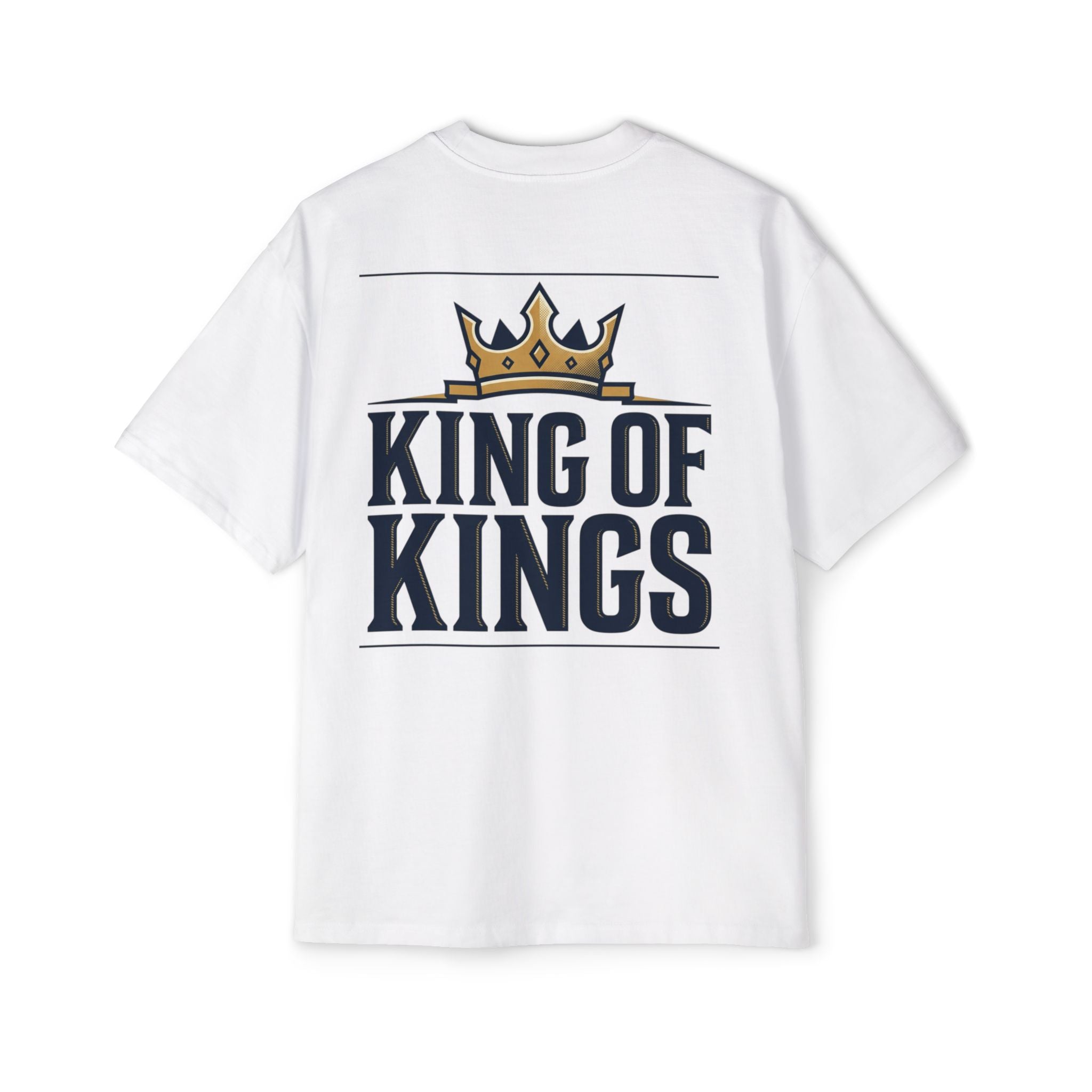 King of Kings Tee — Men's Oversized Graphic T-Shirt with Crown Design