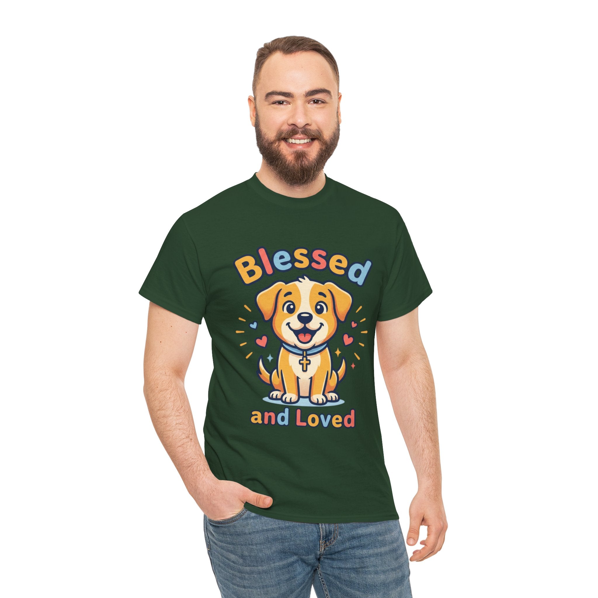 Blessed and Loved Puppy T-Shirt — Cute Dog Graphic Tee for Pet Lovers