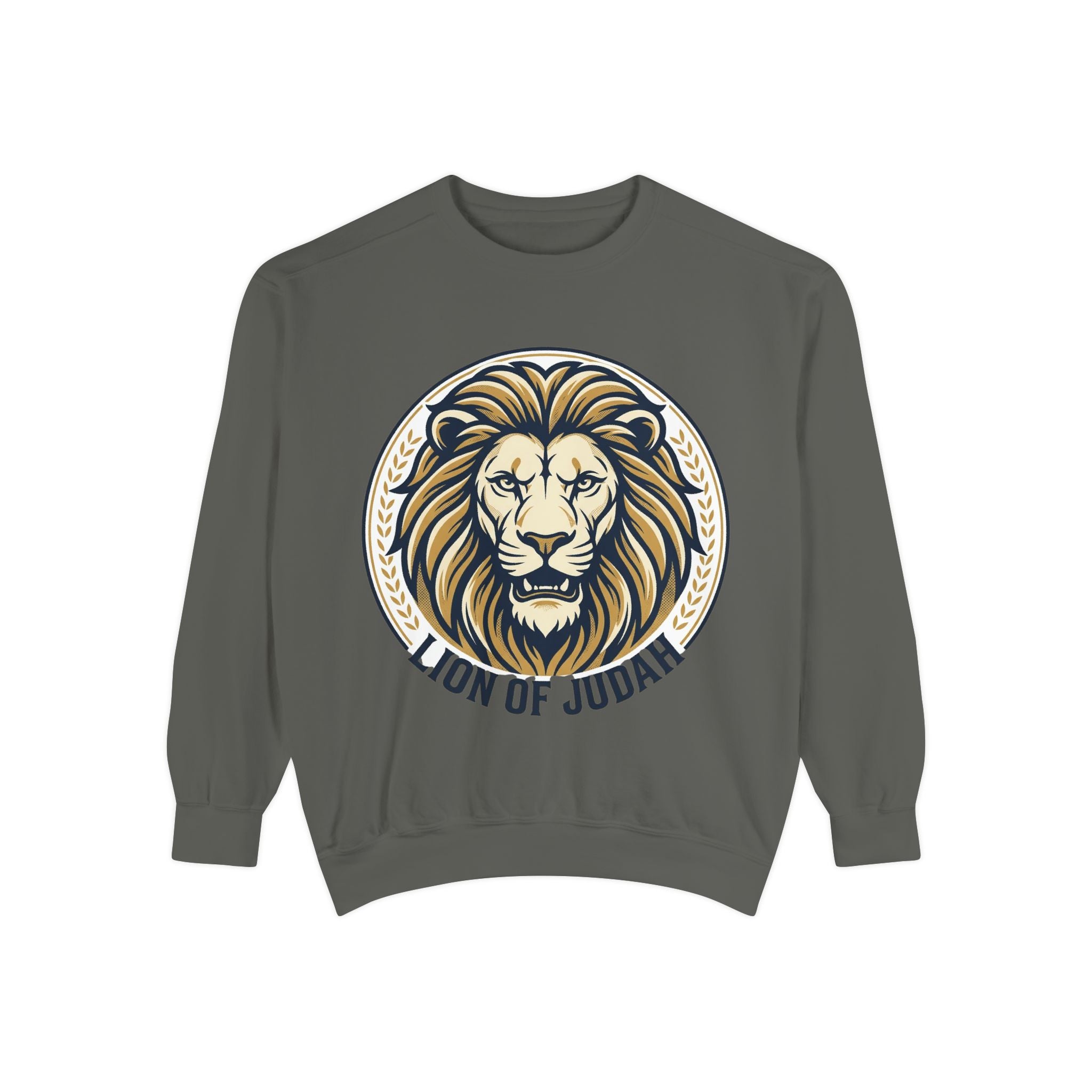 Lion of Judah Sweatshirt — Religious Lion Graphic Crewneck