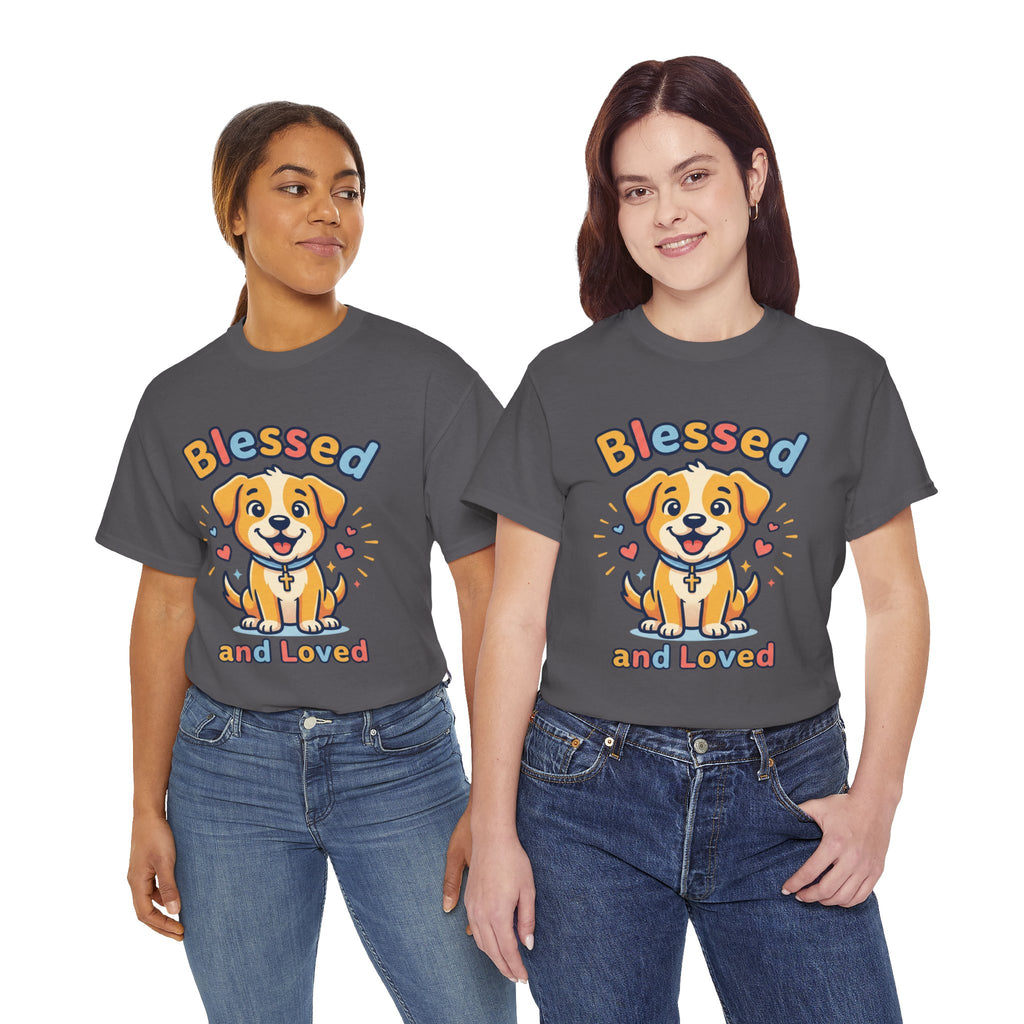 Blessed and Loved Puppy T-Shirt — Cute Dog Graphic Tee for Pet Lovers