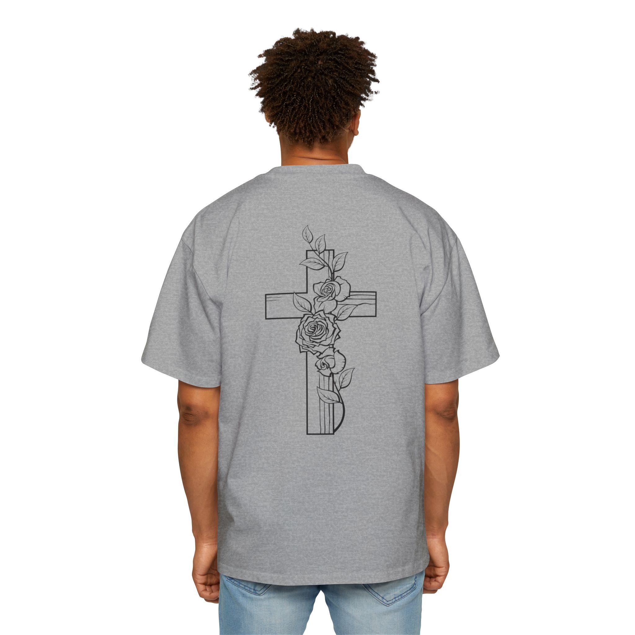 Cross and Rose| Grunge Christian Tee