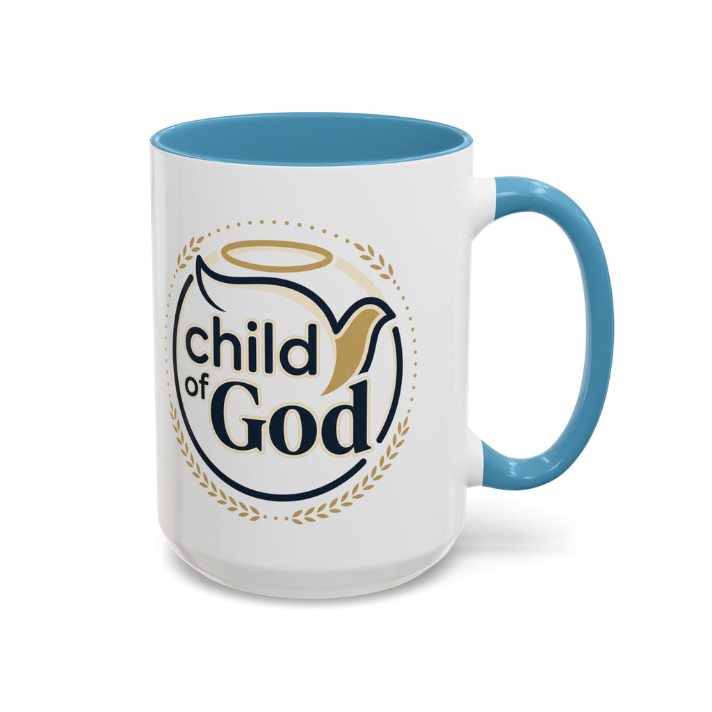 Child of God Accent Coffee Mug — 11/15 oz Christian Faith Ceramic Mug