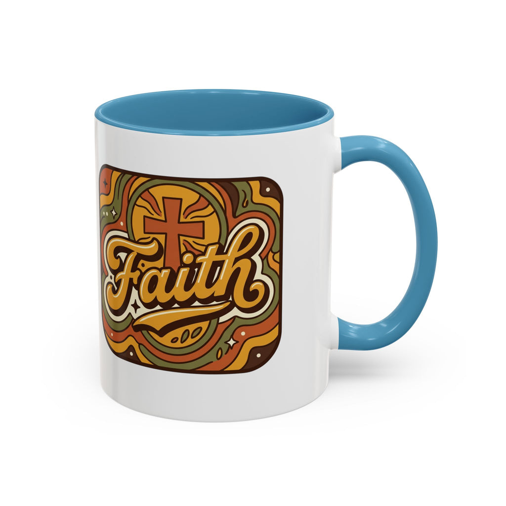 Faith Retro Script Mug | Accent Coffee Mug