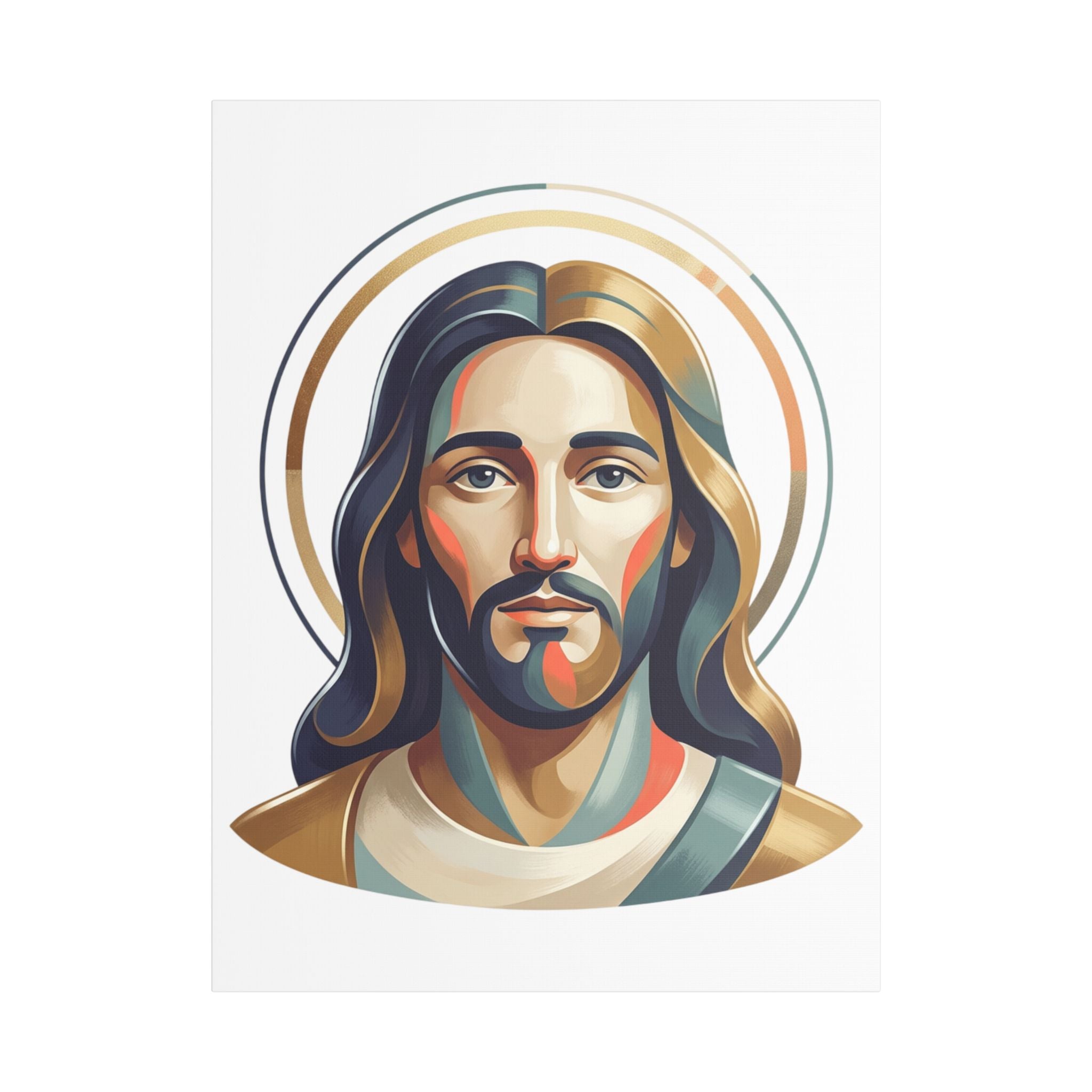 Jesus Portrait Satin Canvas