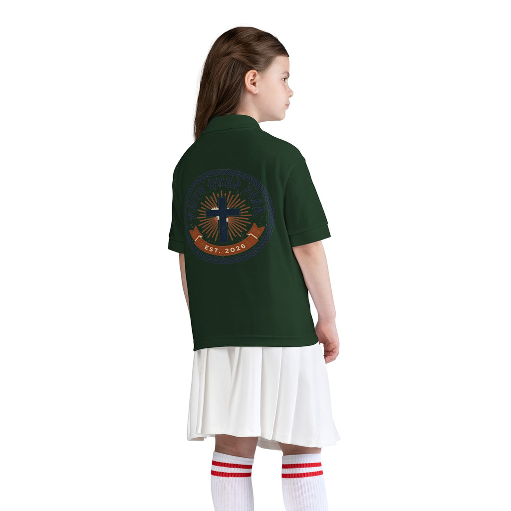 Faith over Fear design Youth Polo