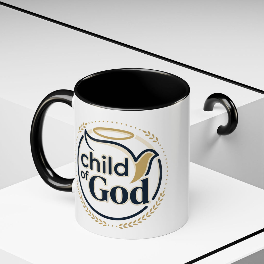 Child of God Accent Coffee Mug — 11/15 oz Christian Faith Ceramic Mug