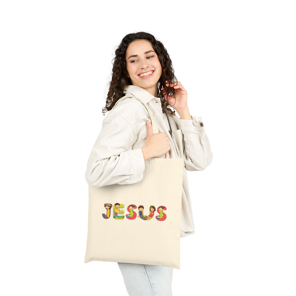 Jesus Tote | Christian encouragement, pastel retro groovy