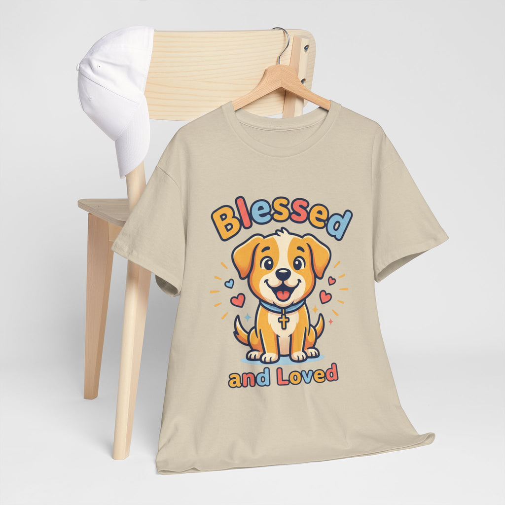 Blessed and Loved Puppy T-Shirt — Cute Dog Graphic Tee for Pet Lovers