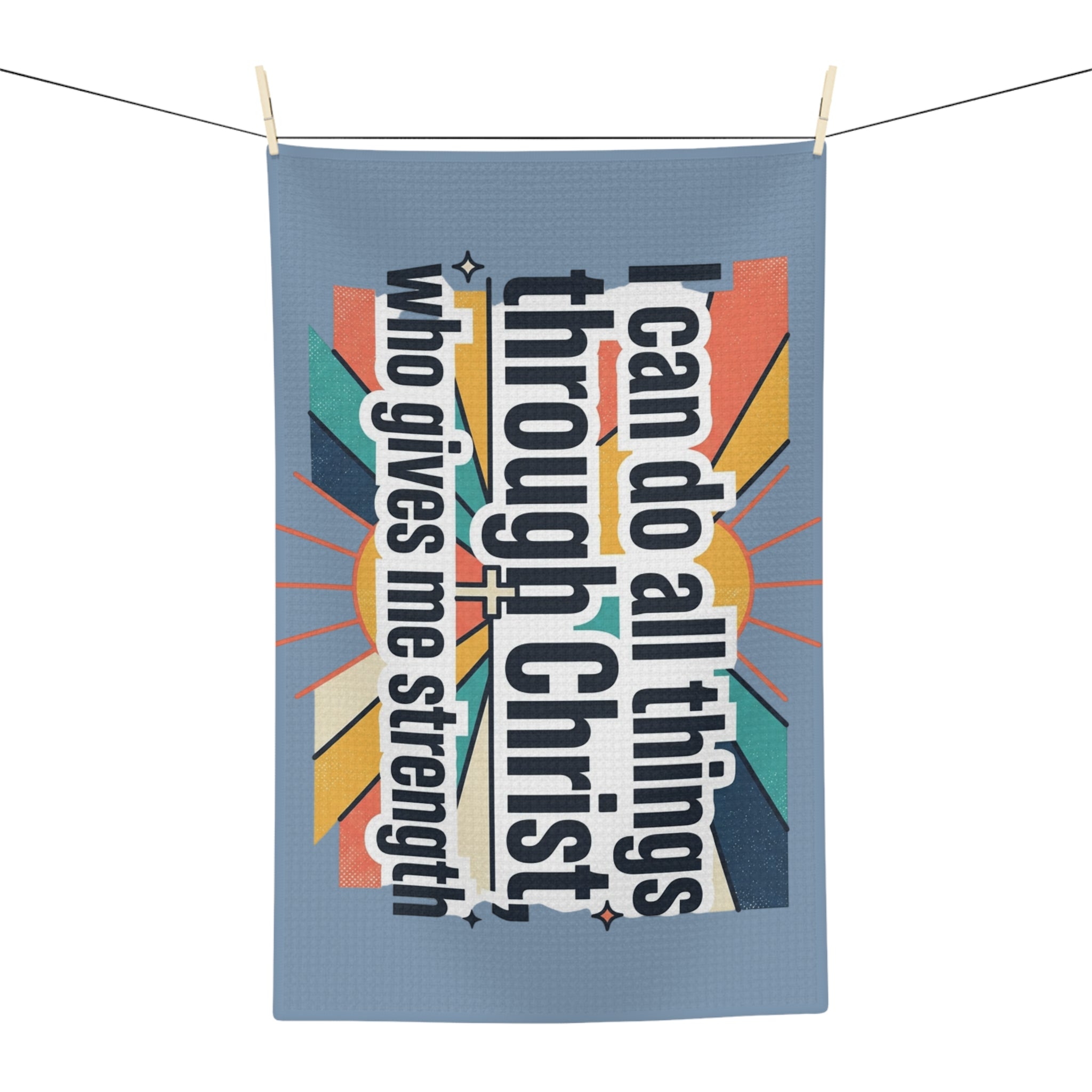 Tea Towel — "I can do all things" Kitchen Towel