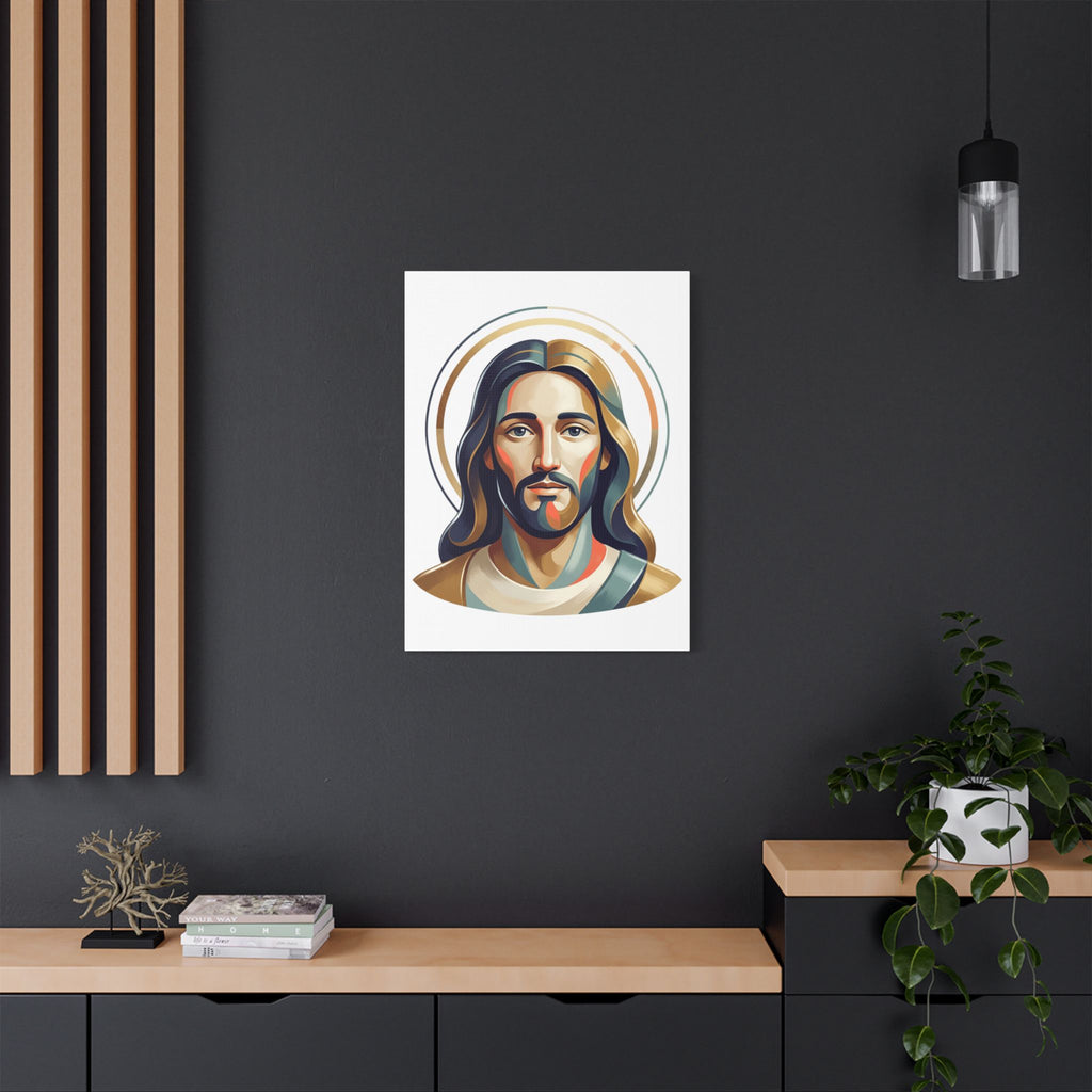 Jesus Portrait Satin Canvas