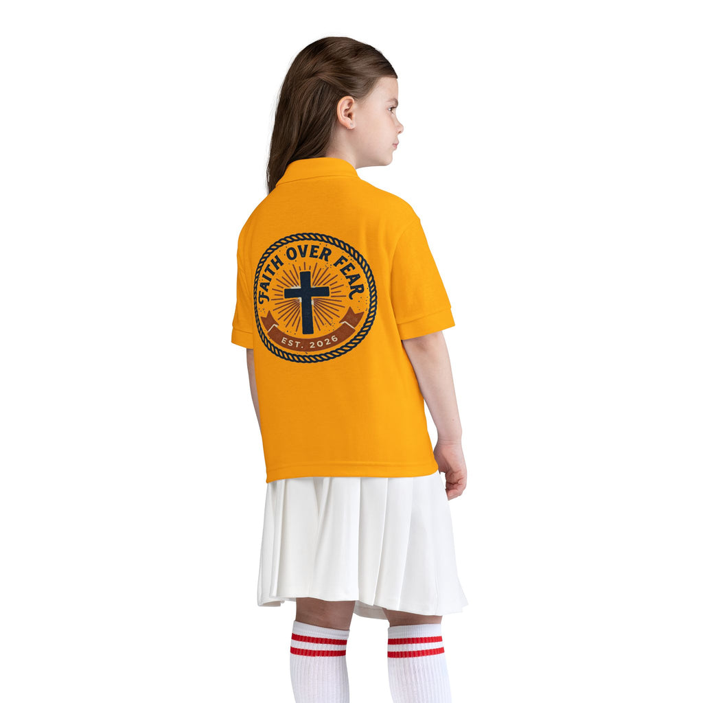 Faith over Fear design Youth Polo