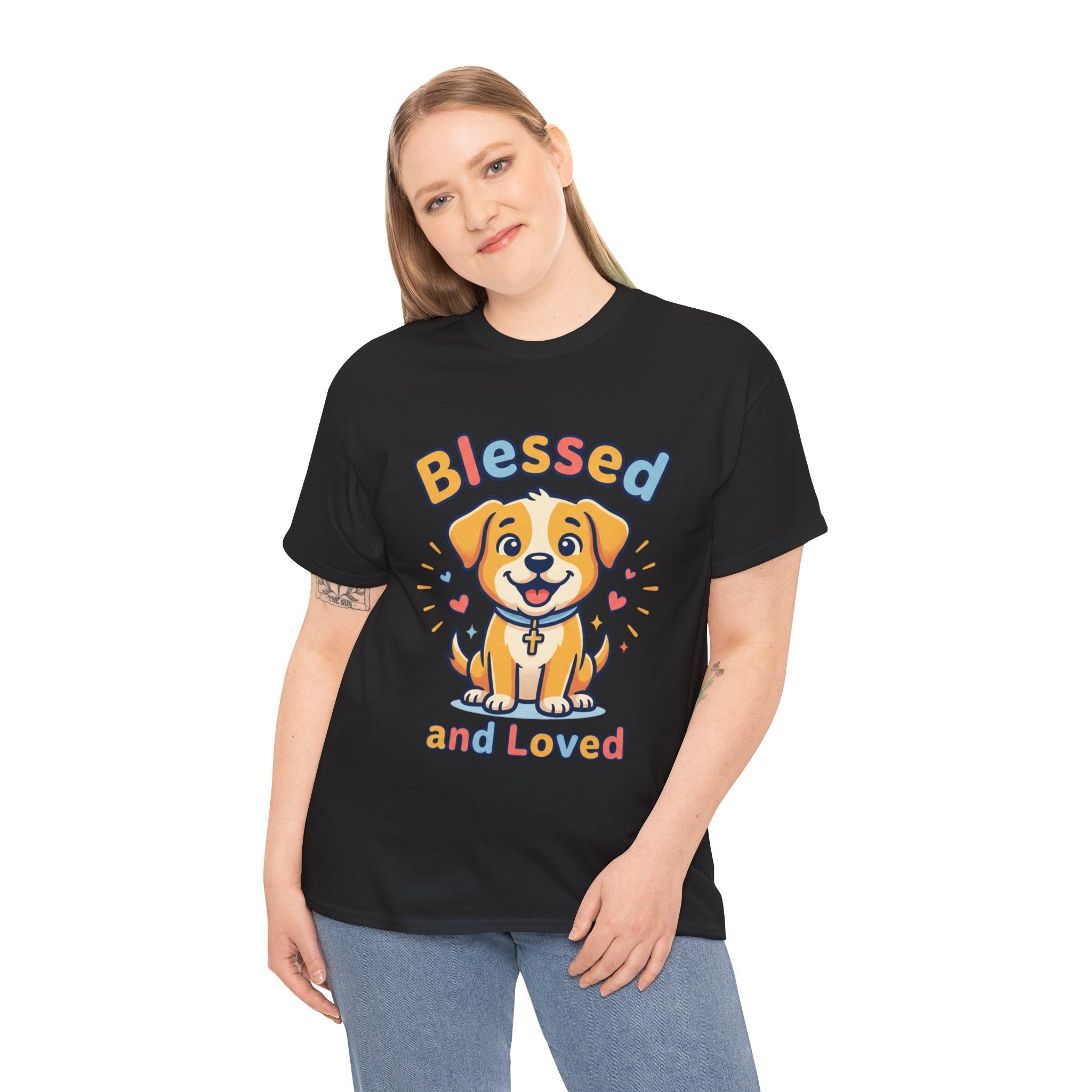 Blessed and Loved Puppy T-Shirt — Cute Dog Graphic Tee for Pet Lovers