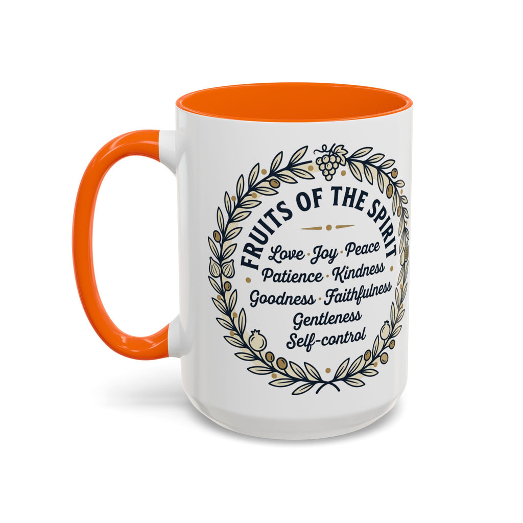 Fruits of the spirit Script Mug | Accent Coffee Mug