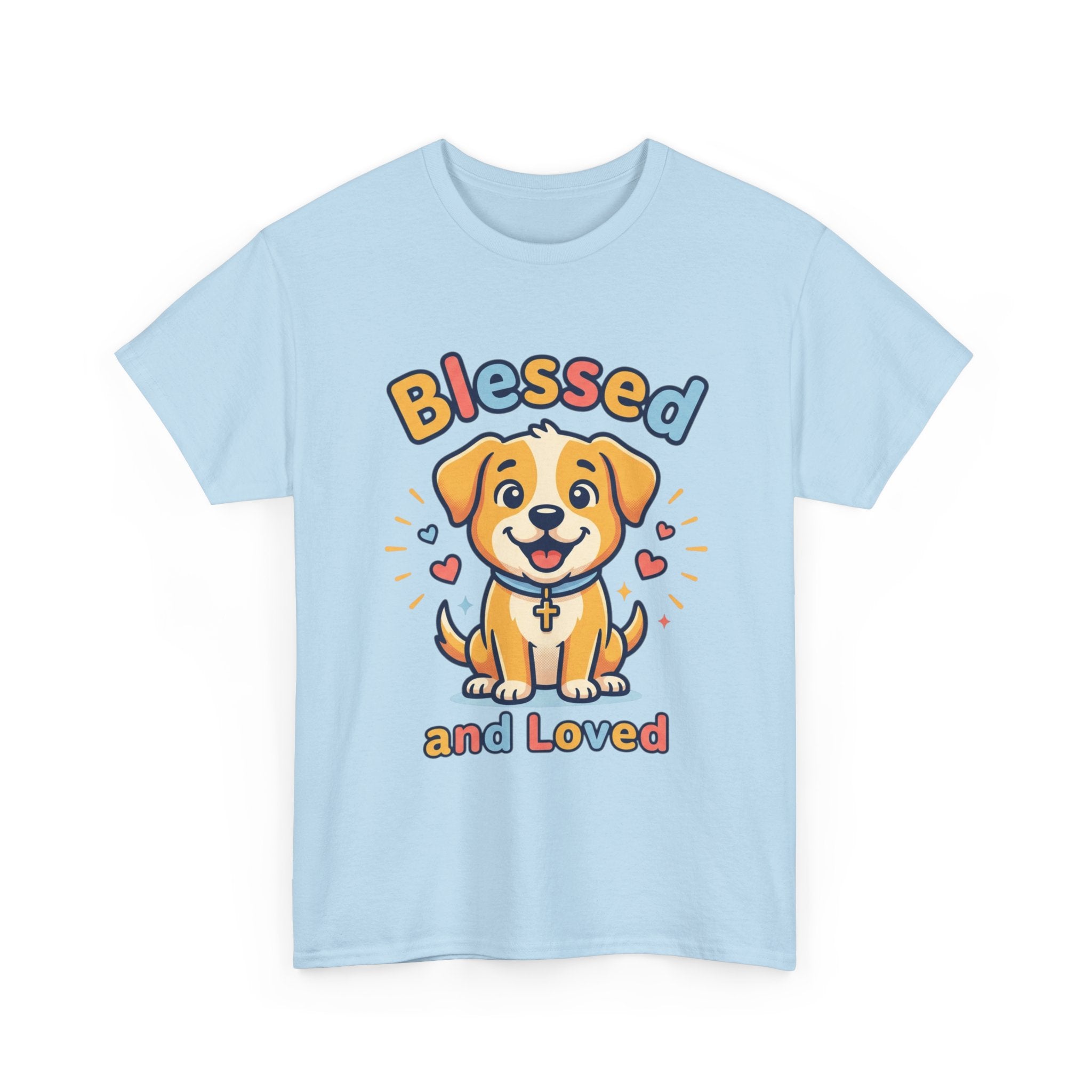 Blessed and Loved Puppy T-Shirt — Cute Dog Graphic Tee for Pet Lovers