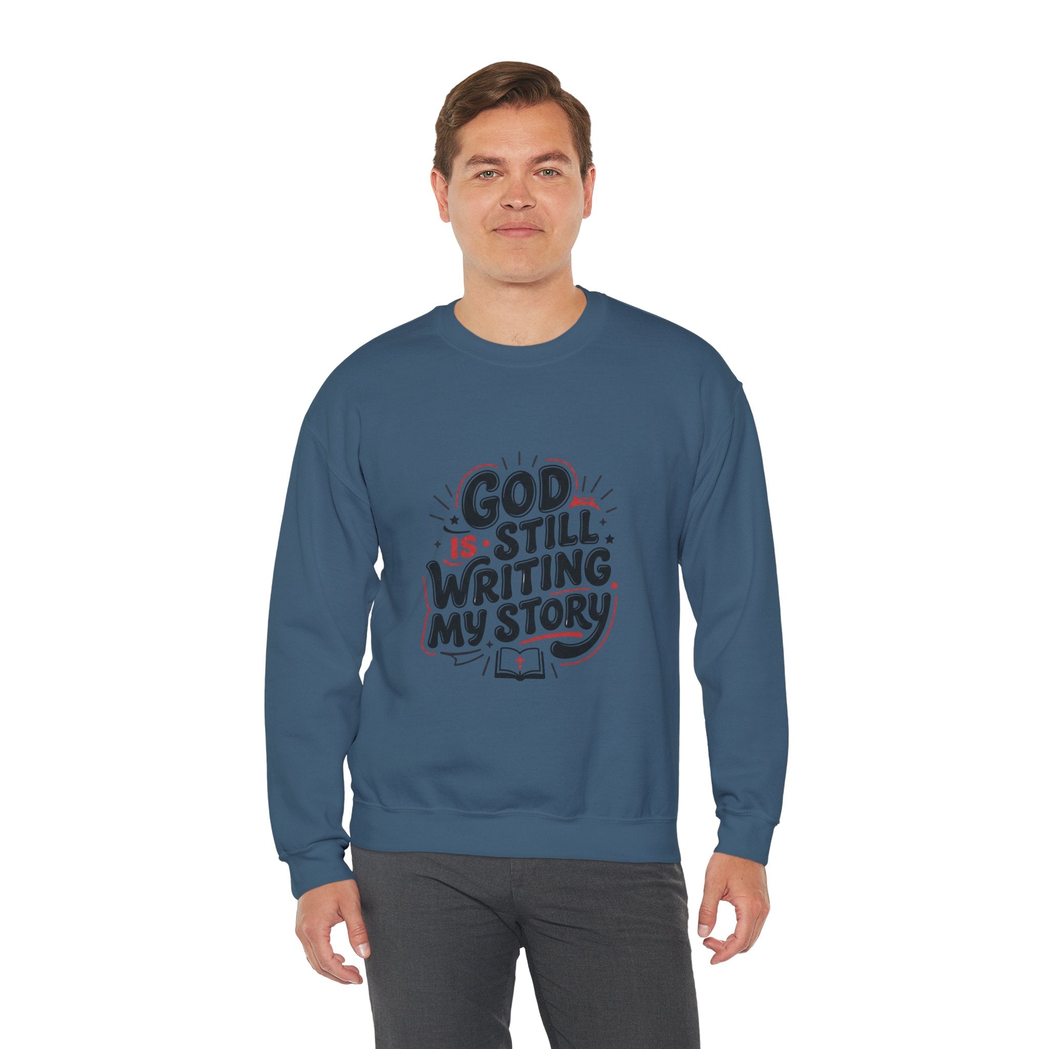God Is Still Writing My Story Sweatshirt | Christian encouragement, groovy scripture